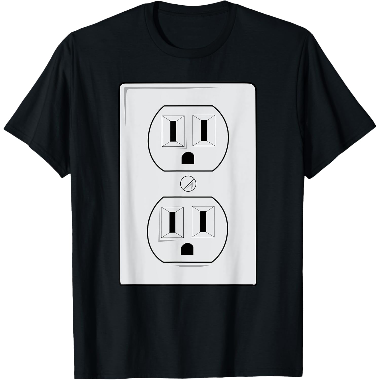Electrical Outlet Plug and Socket Couples Costume Halloween T-Shirt