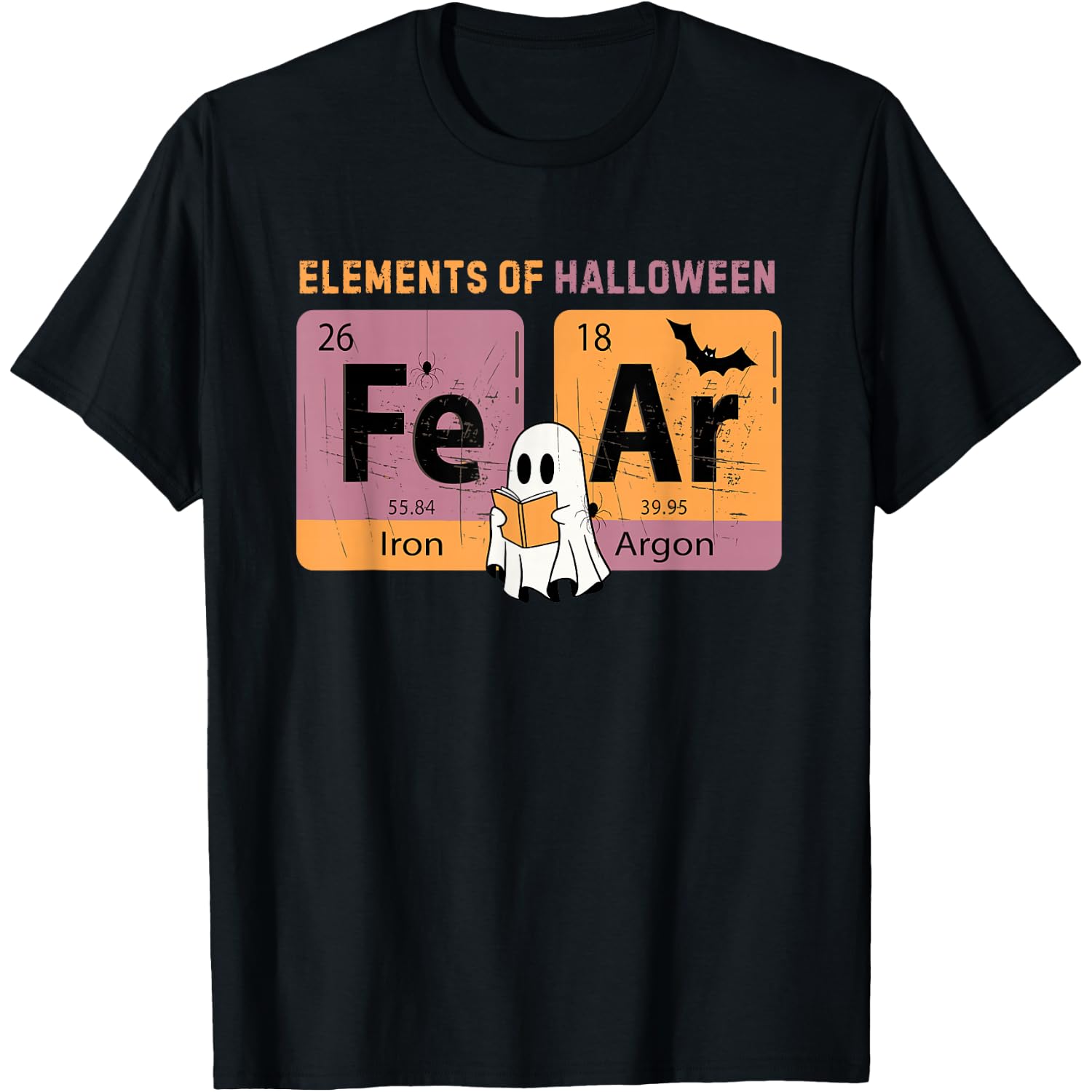 Elements of Halloween Fear Periodically Halloween Chemistry T-Shirt
