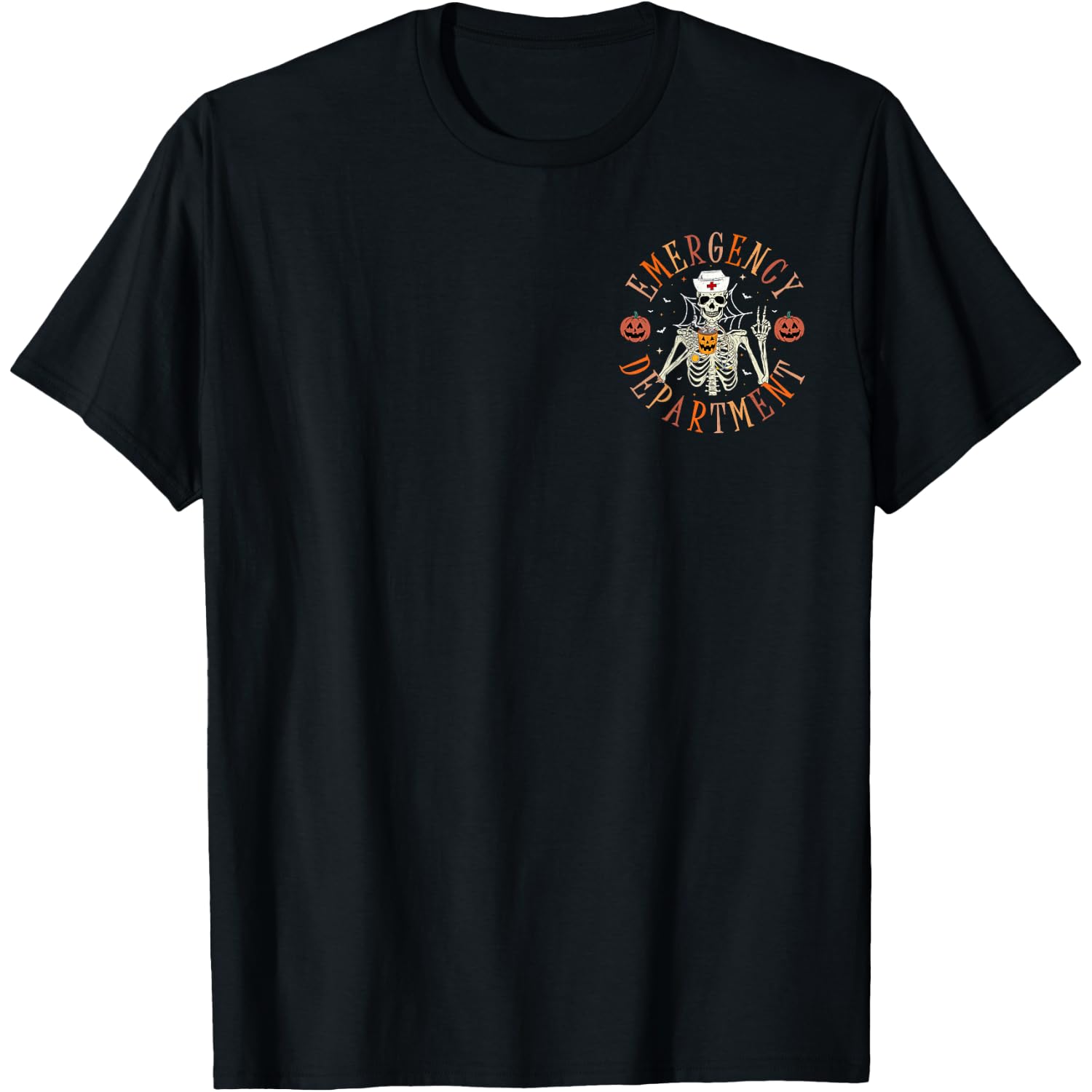 Emergency Department Skeleton ER Nurse Halloween T-Shirt