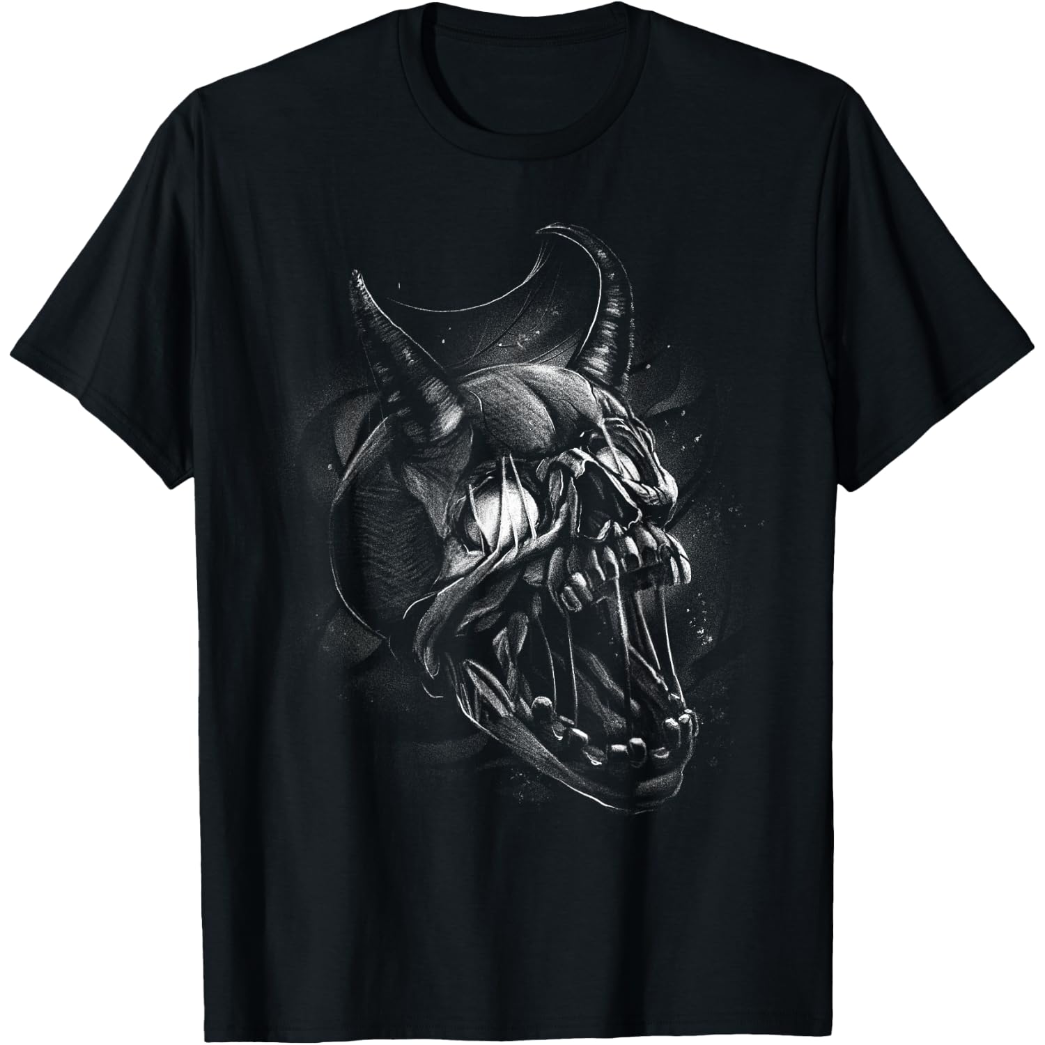 Emo Demonic Skull Dark Grunge Gothic Horror T-Shirt