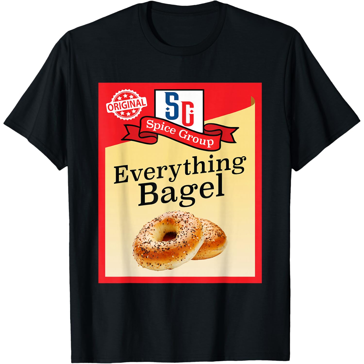 Everything Bagel Spice Group Condiment Family Costume Humor T-Shirt