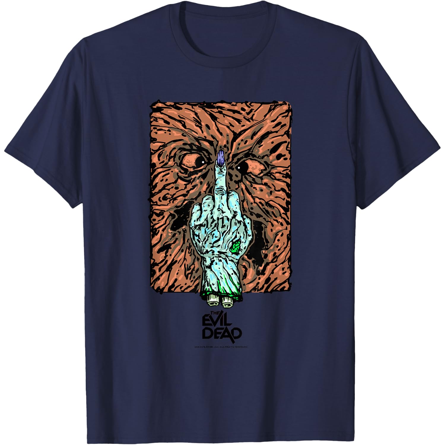 Evil Dead II Necronomicon Ex-Mortis Severed Hand Halloween T-Shirt