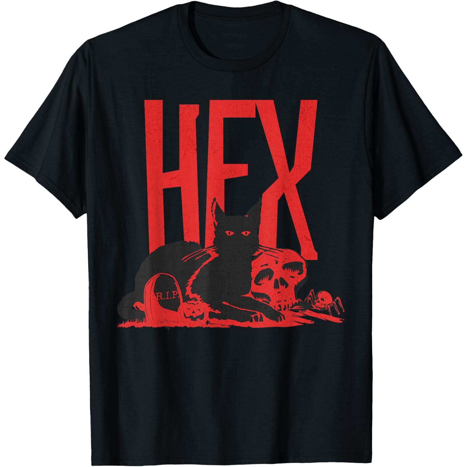 Evil Hex Kitten and Goth, Grunge, Emo Satanism Cats T-Shirt