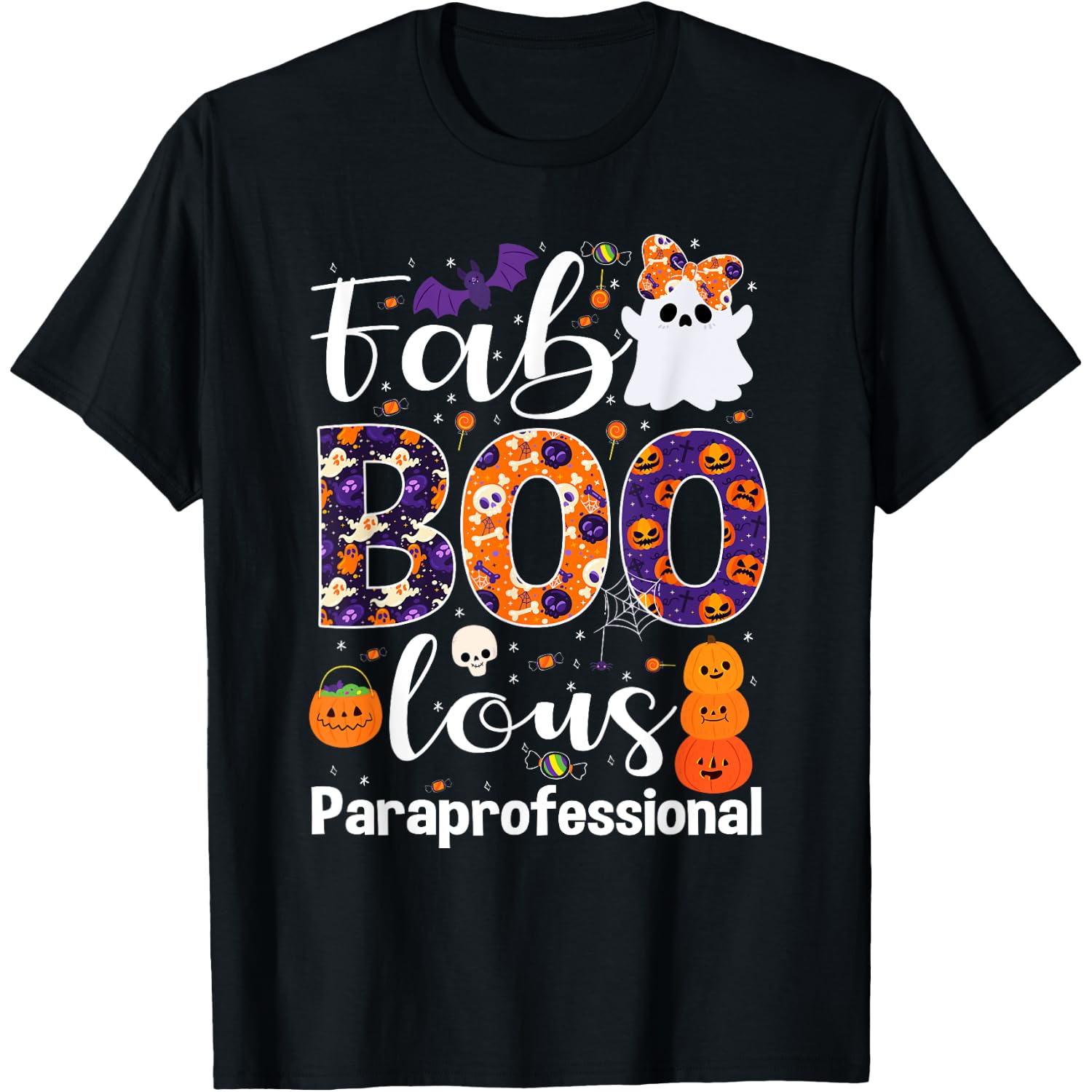 Faboolous Paraprofessional Funny Para Squad Halloween T-Shirt