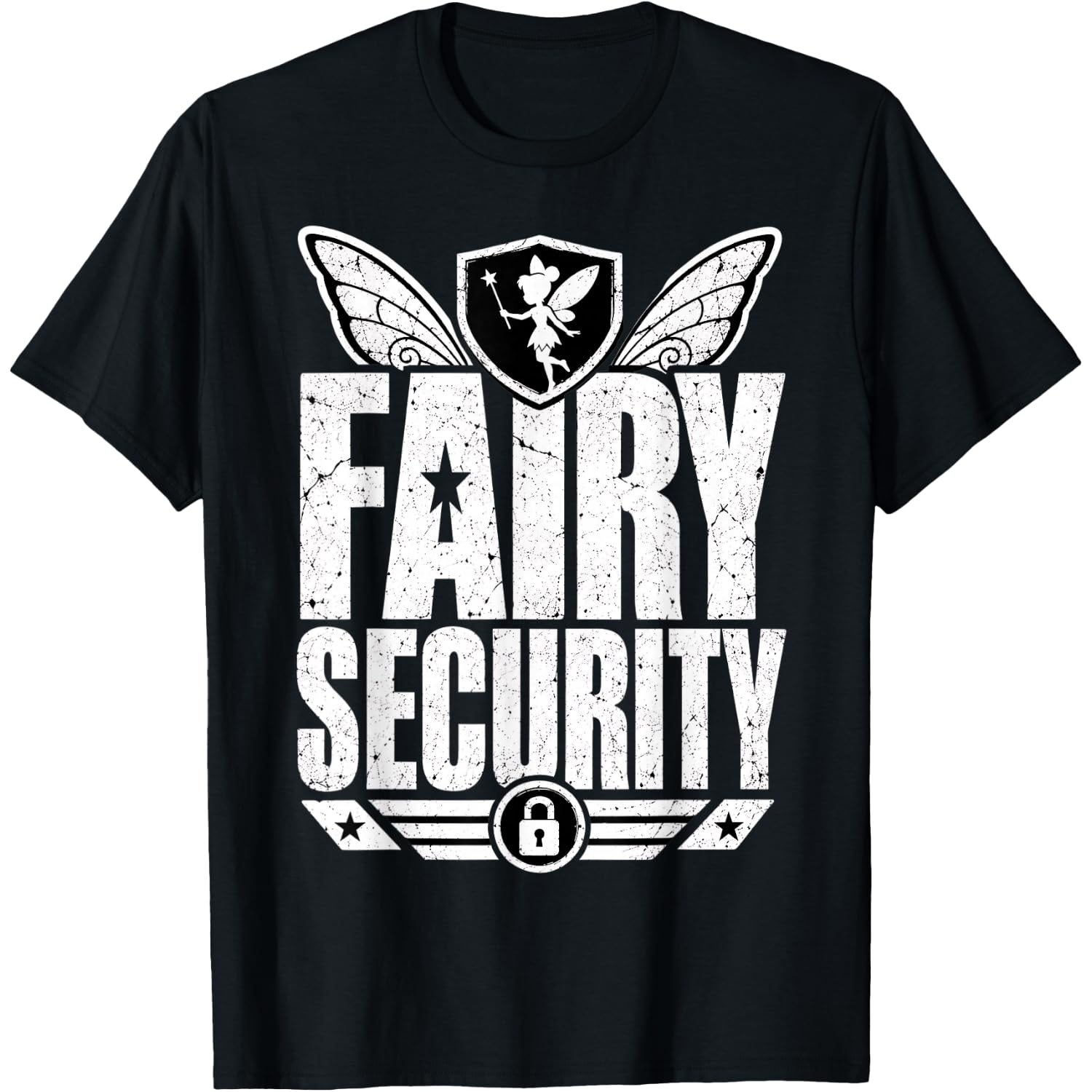 Fairy Security Costume for Mom Dad Adults Kids Halloween T-Shirt