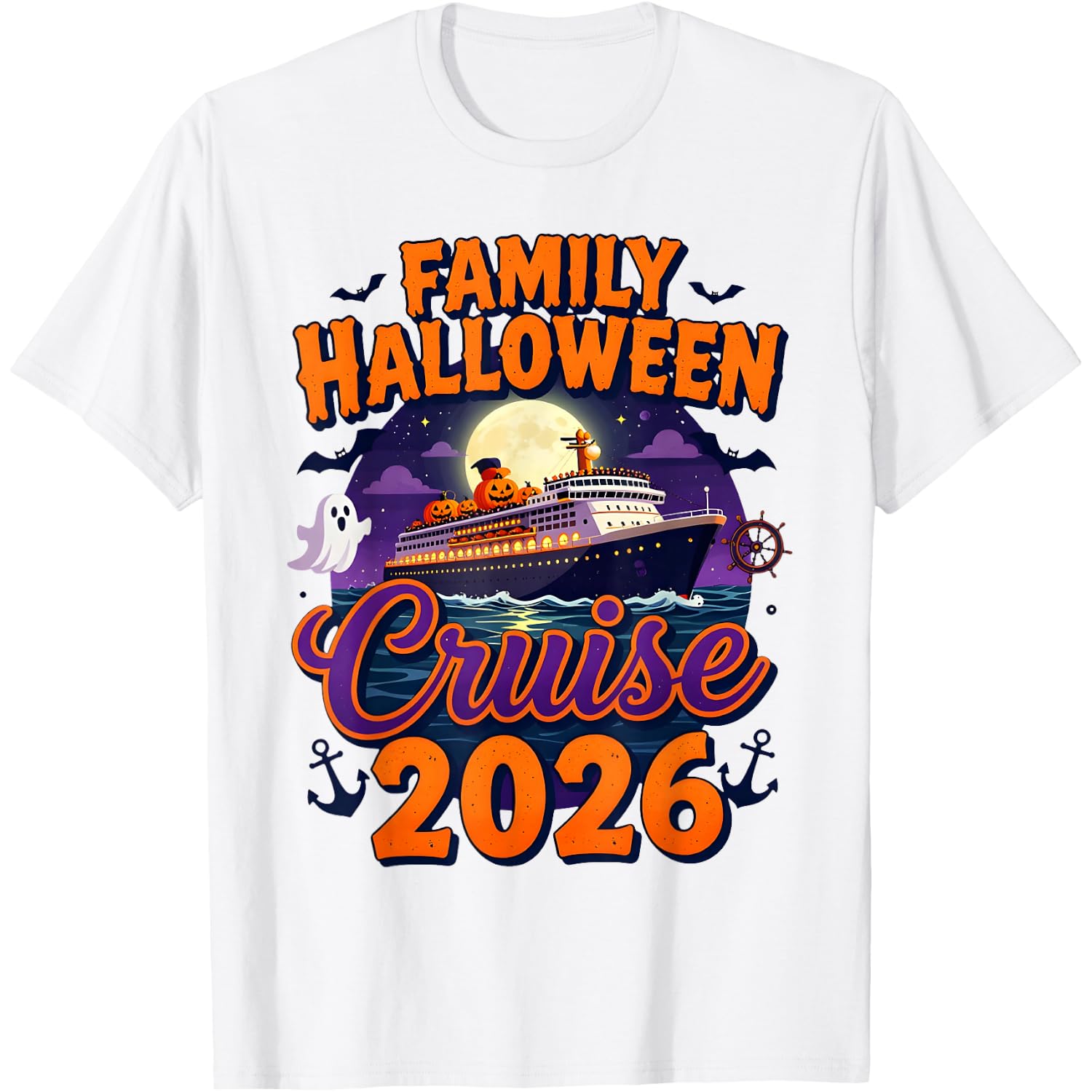 Family Halloween Cruise 2026 Matching Cruise Vacation Spooky T-Shirt