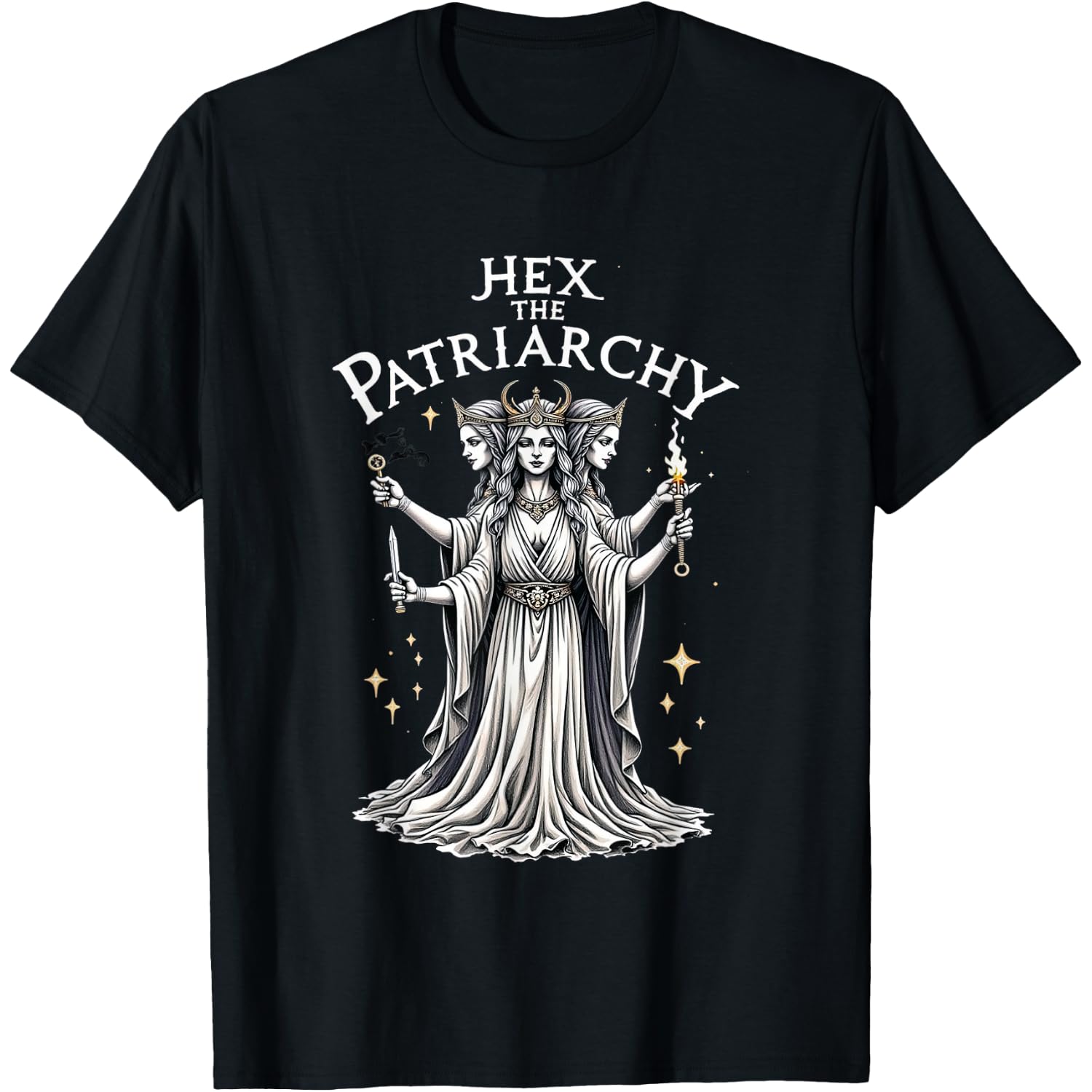Feminist Witch, Hex The Patriarchy Womens T-Shirt