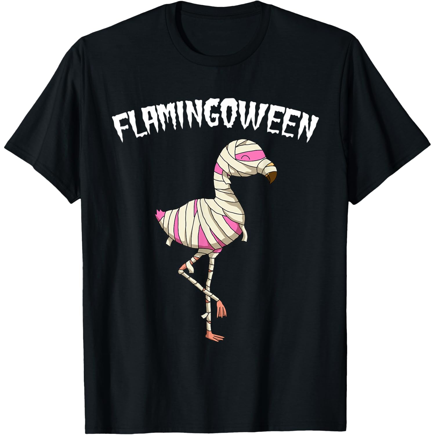 Flamingoween Mummy T-Shirt