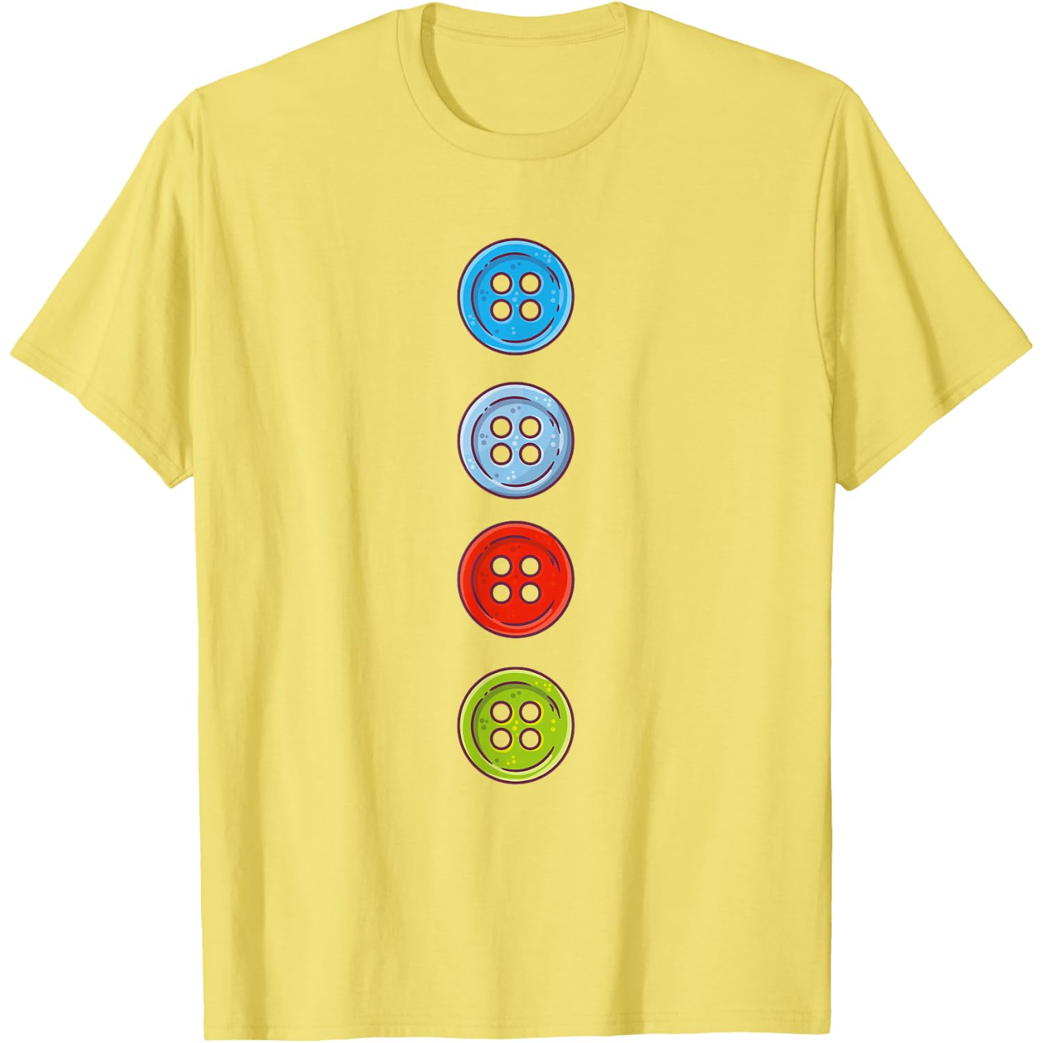 Four Groovy Buttons Blue Cat Funny Halloween Costume Kids T-Shirt