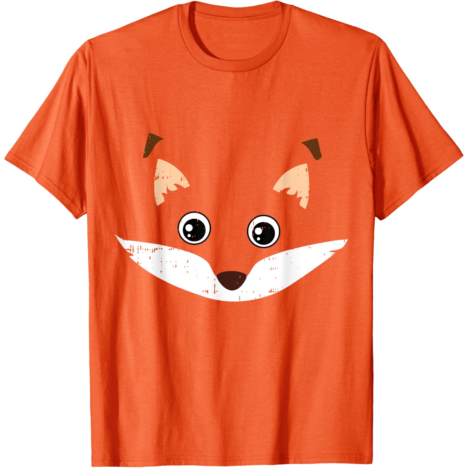 Fox Face Costume Cute Easy Animal Halloween Gift T-Shirt