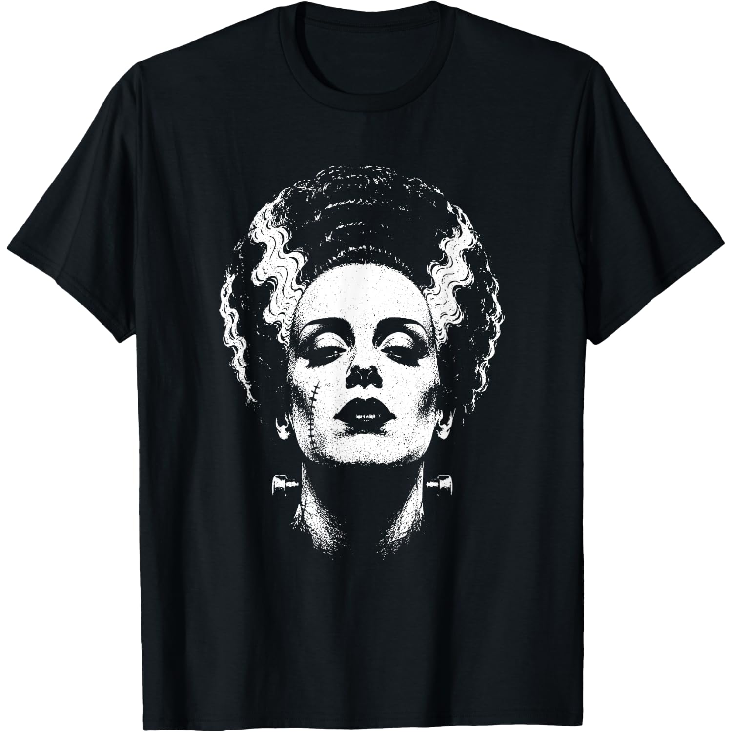 Frankenstein Monster and Bride Halloween Matching Couple T-Shirt