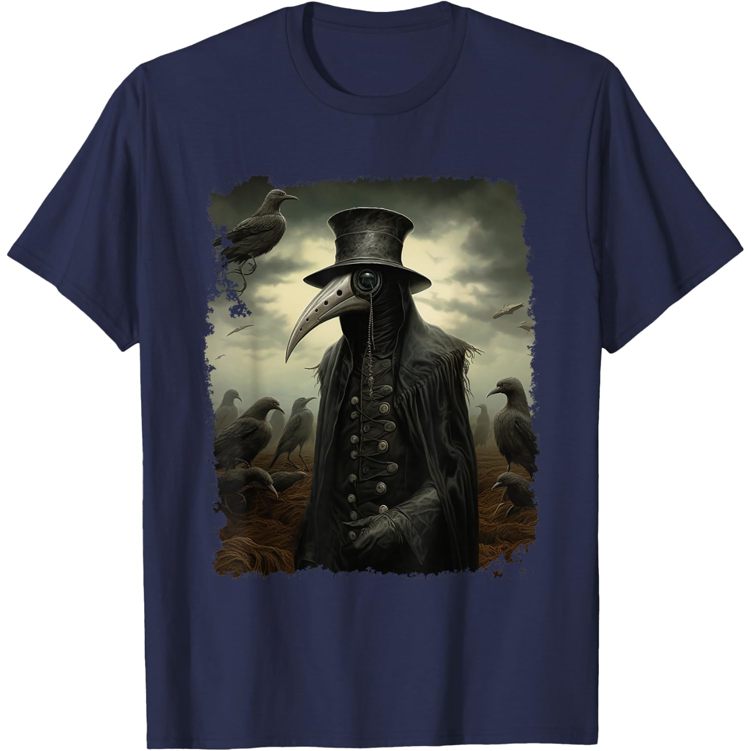 FrightNightFits Plague Doctor Black T-Shirt