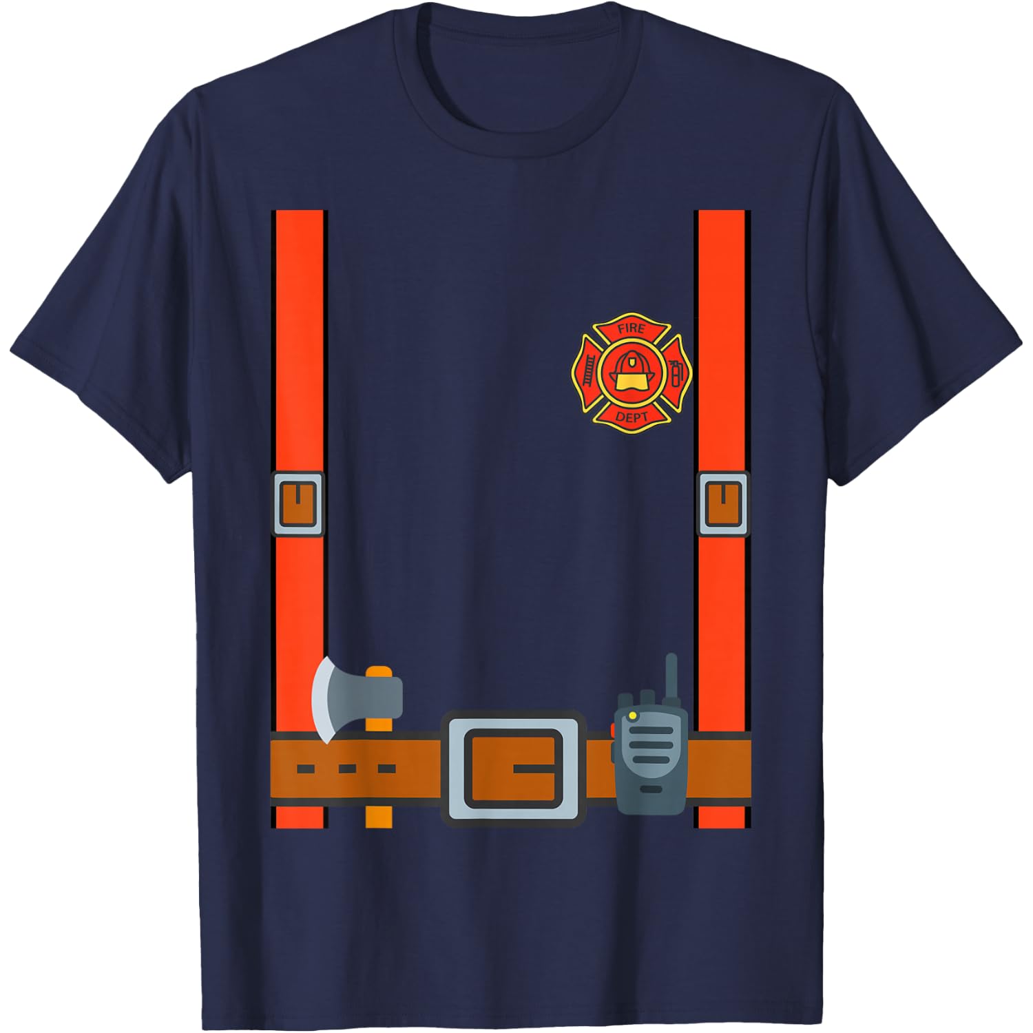 Fun Fireman Halloween - Firefighter Cosplay Costume Dressup T-Shirt