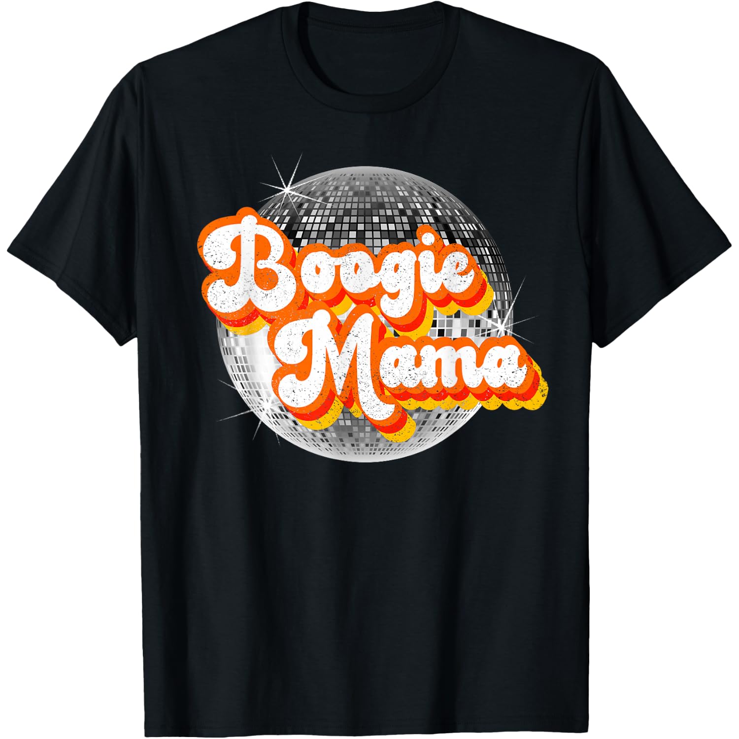 Funky Vintage Retro Disco Dancer 70s Boogie Mama Party Theme T-Shirt