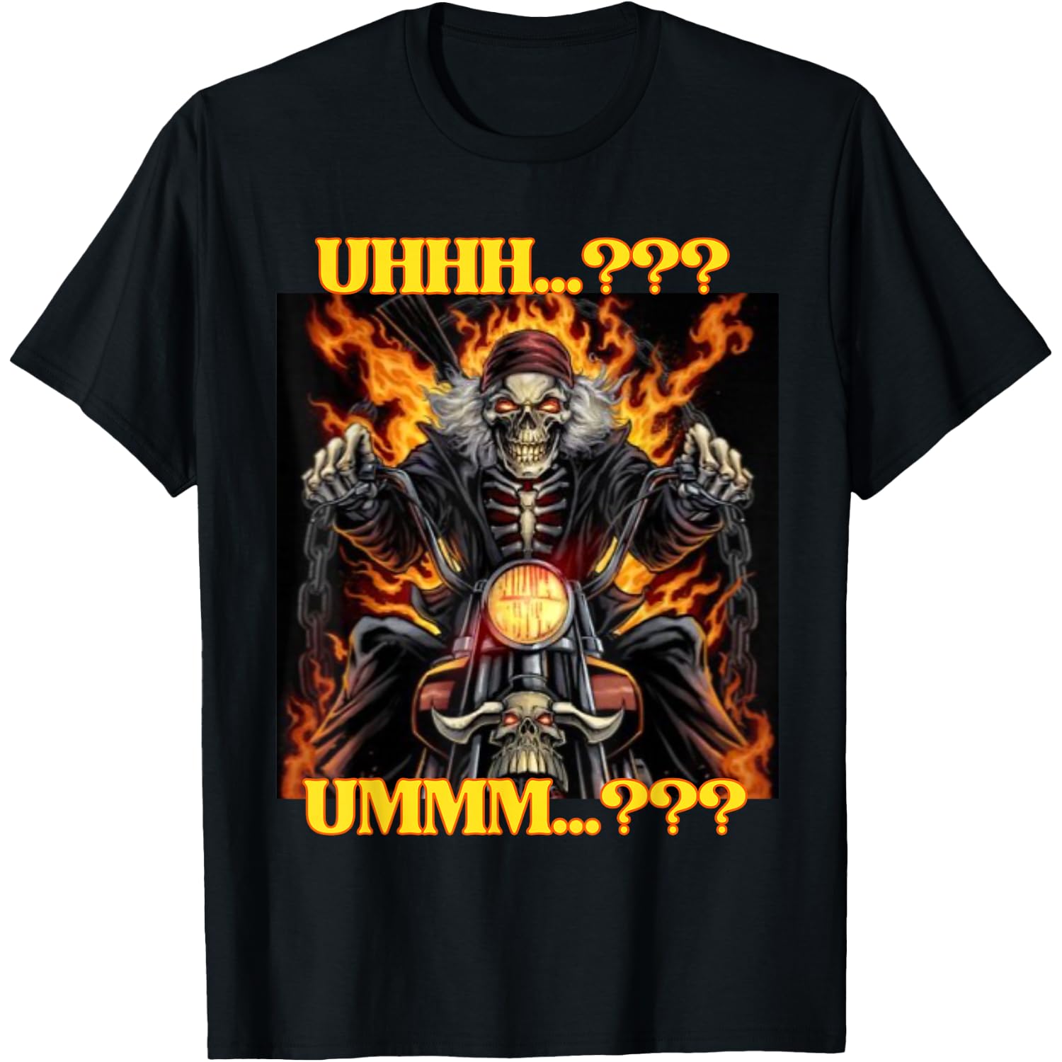 Funny ADHD Edgy Hard Skeleton Meme T-Shirt