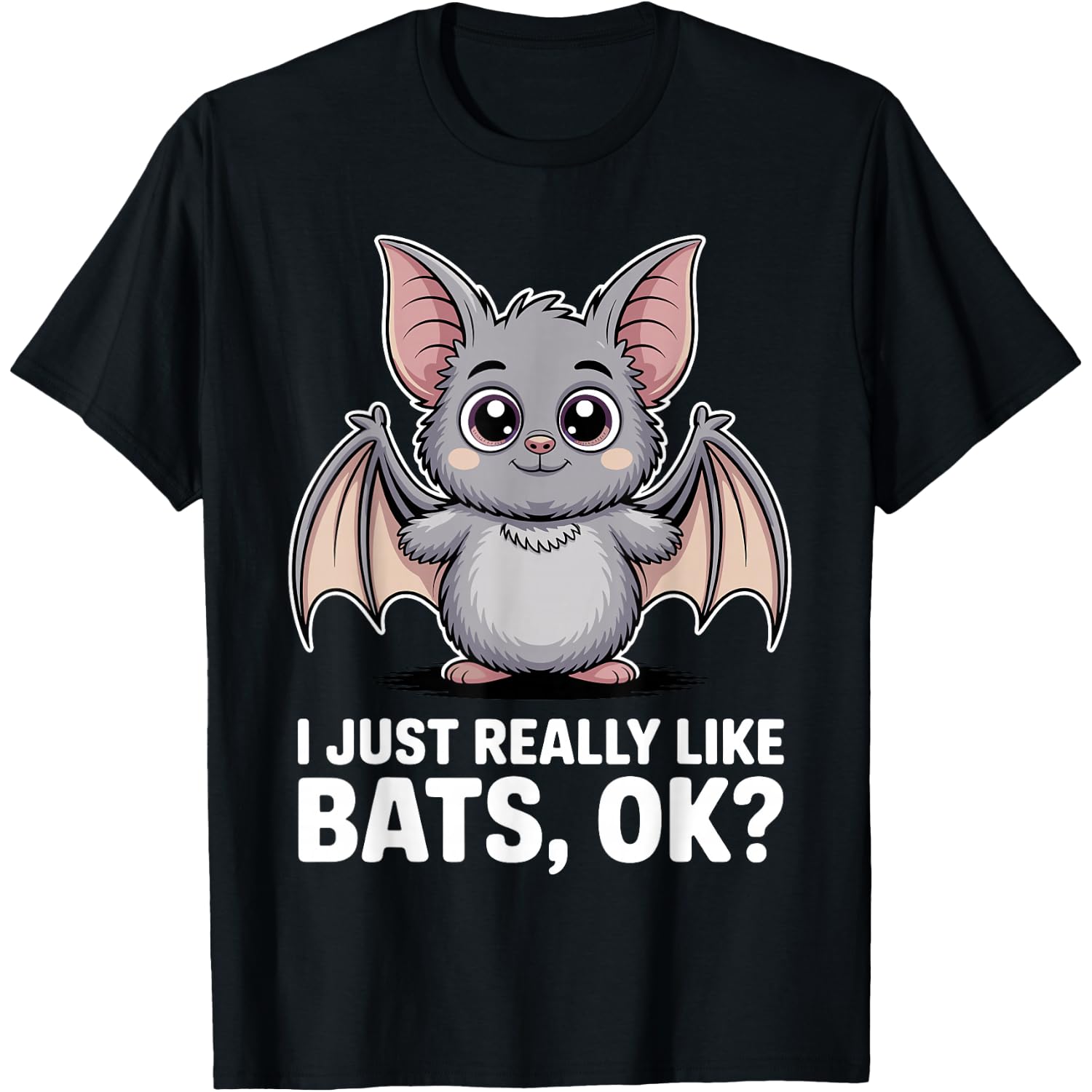 Funny Bat Art for Men Women Kids Halloween Bat Lovers T-Shirt