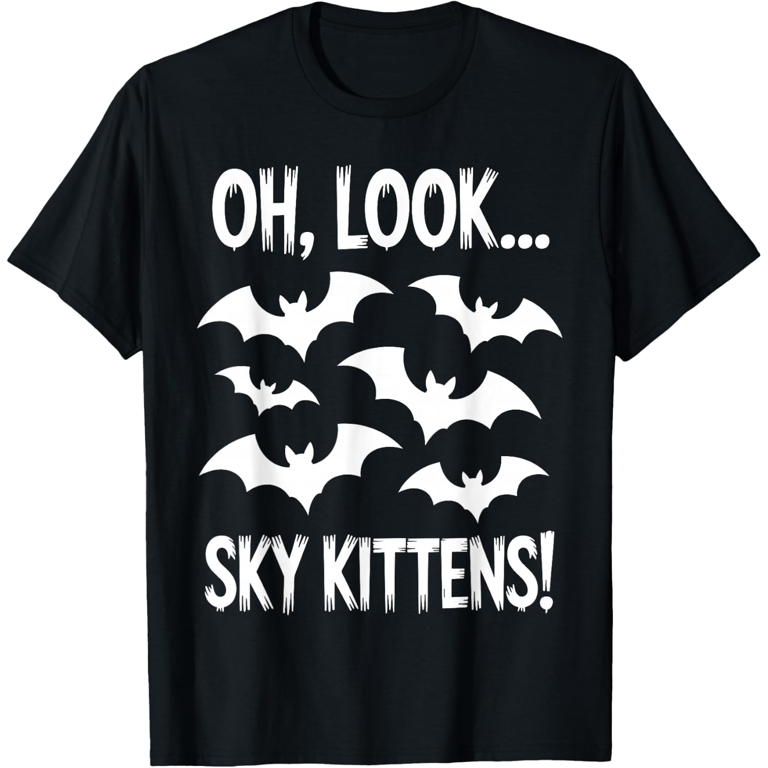 Funny Bat Design for Men Women Kids Halloween Bat Lovers T-Shirt