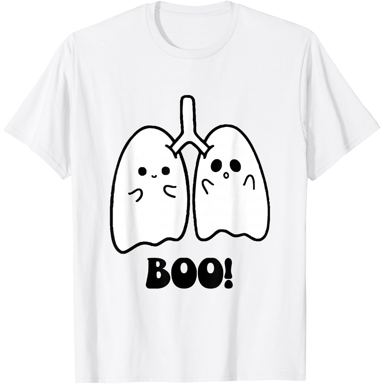 Funny Boo Lungs Ghost Halloween Respiratory Therapist RT T-Shirt