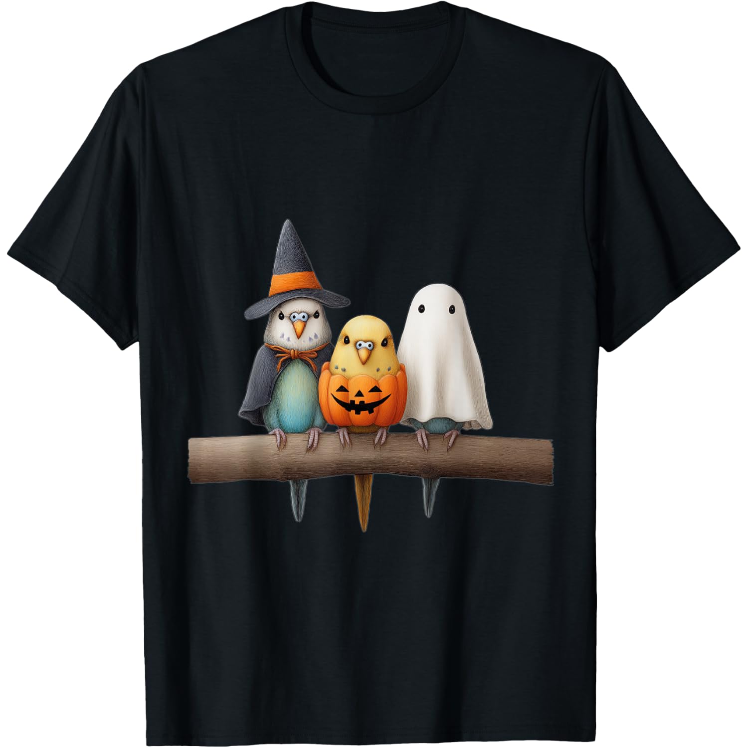 Funny Budgies Halloween T-Shirt