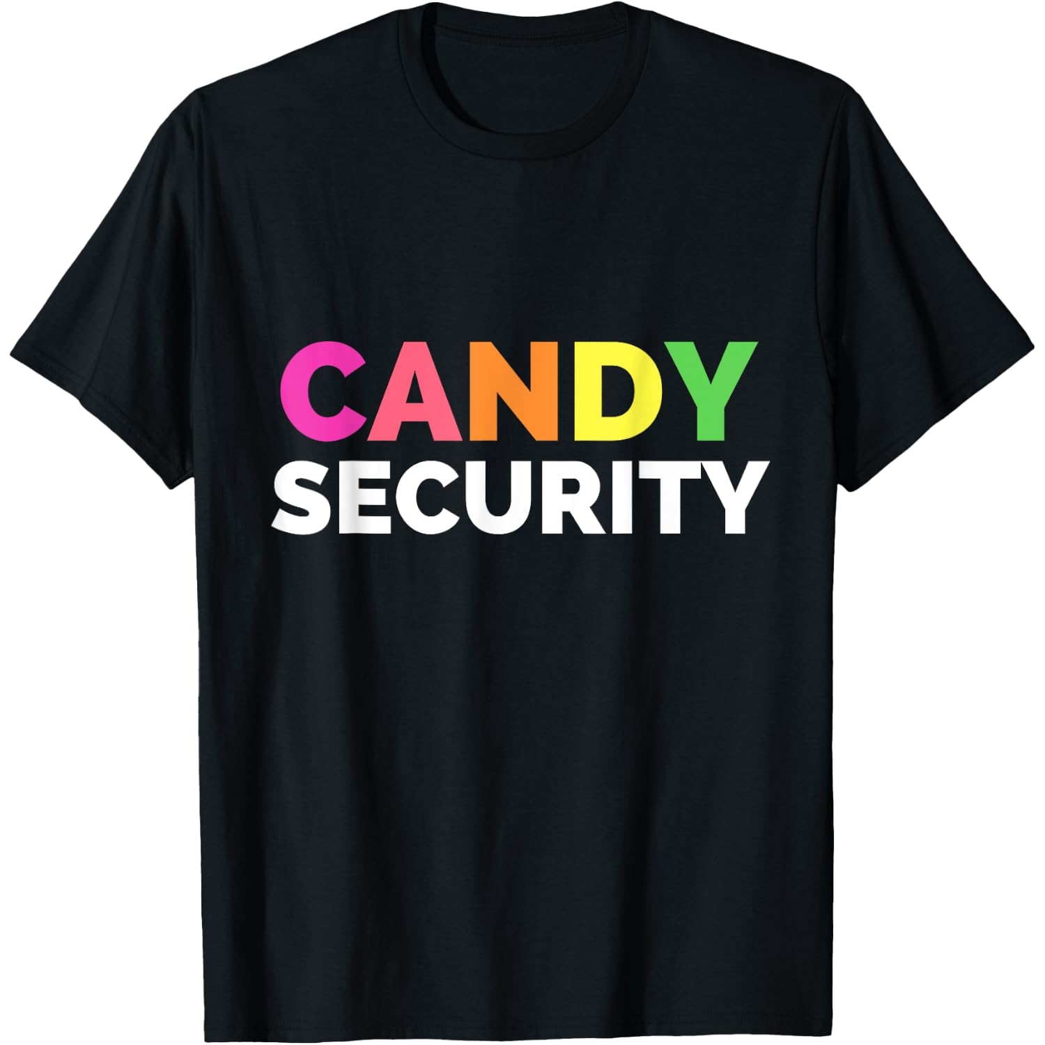 Funny Candy Security Halloween Costume T-Shirt