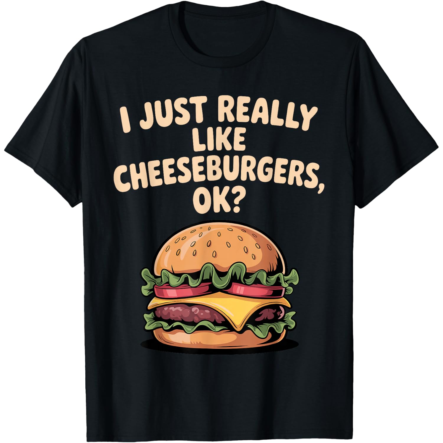 Funny Cheeseburger Costume for Men Women Kids Burger Fan T-Shirt
