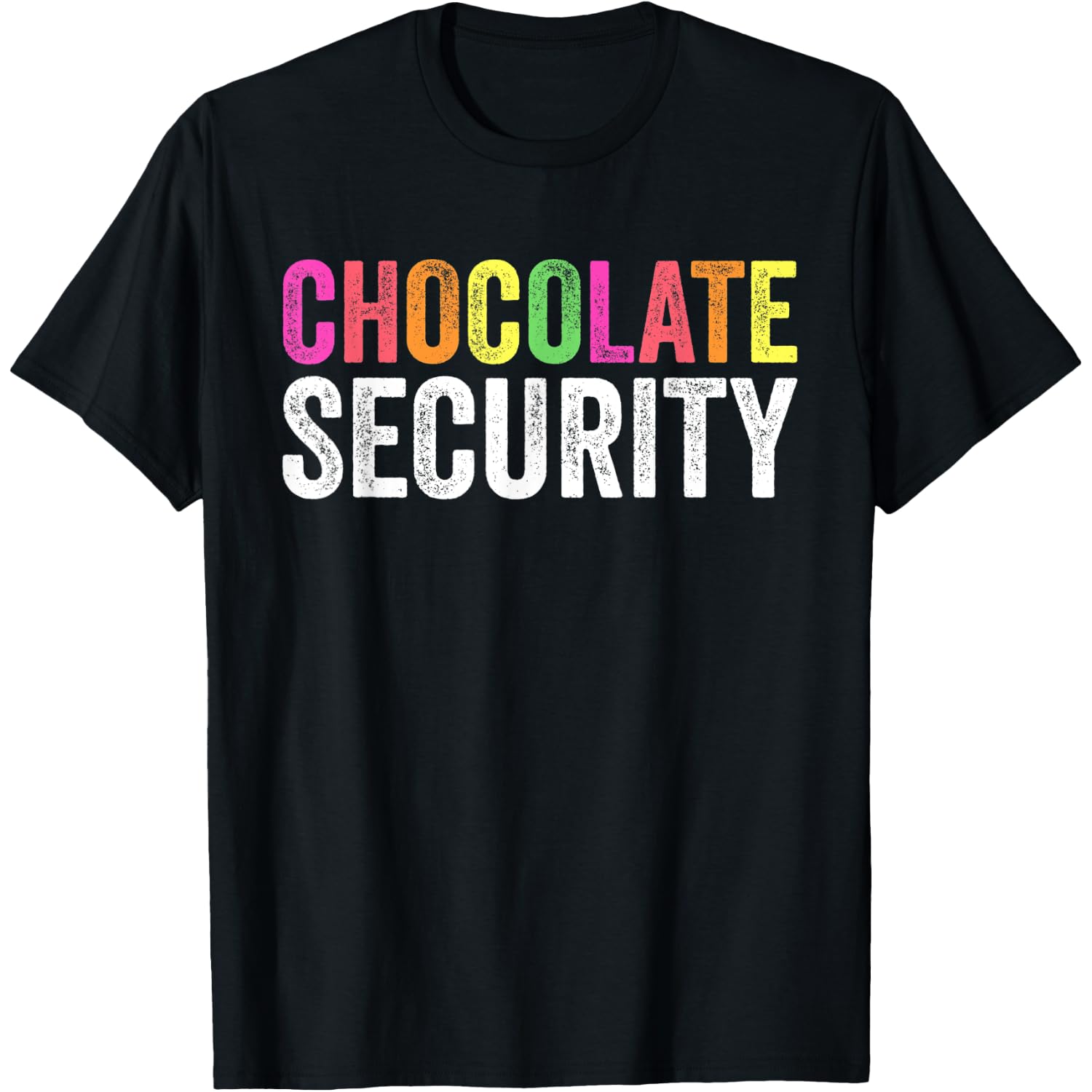 Funny Chocolate Security Halloween Costume Easter T-Shirt