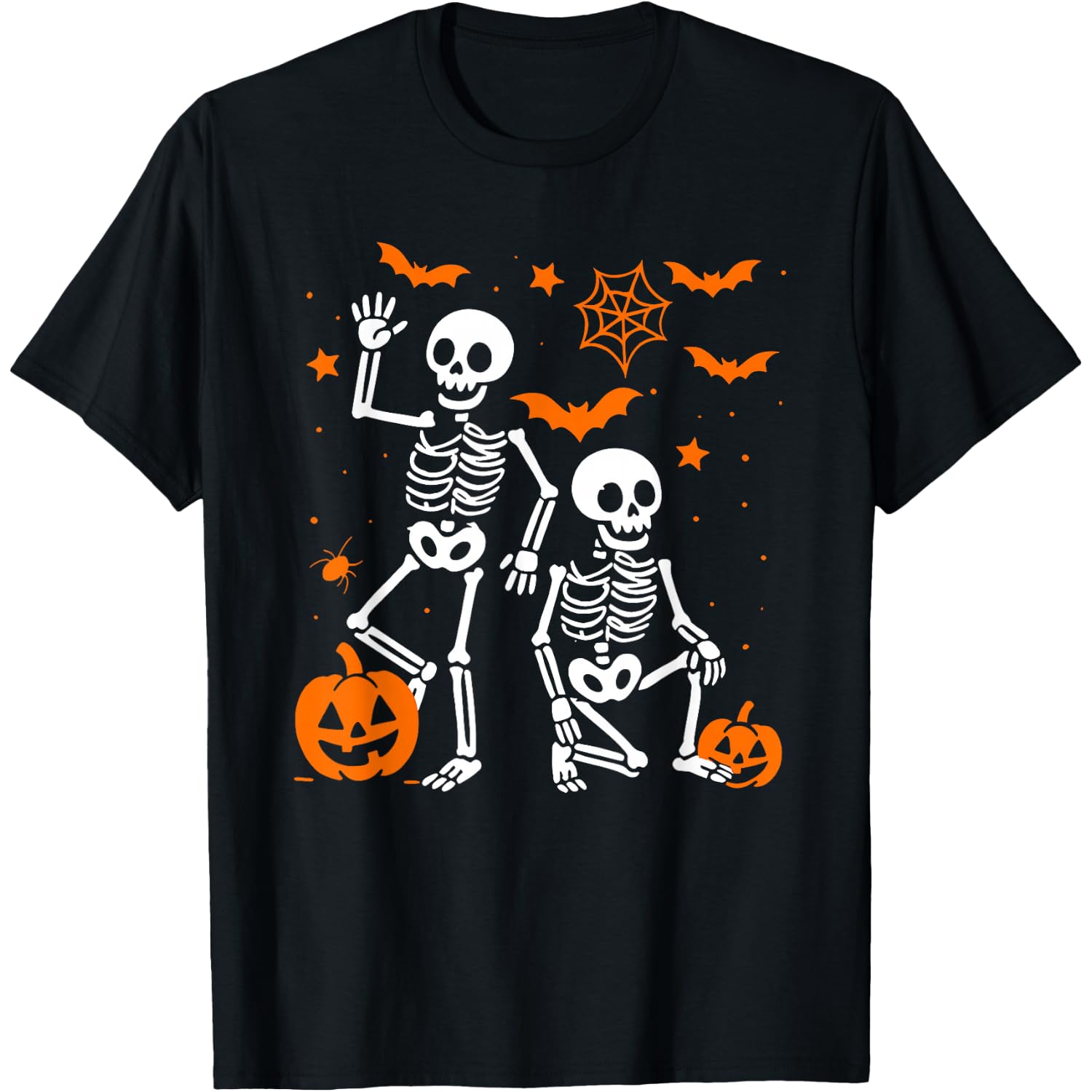 Funny Dancing Skeletons Cartoon Halloween Anti T.R.U.M.P T-Shirt