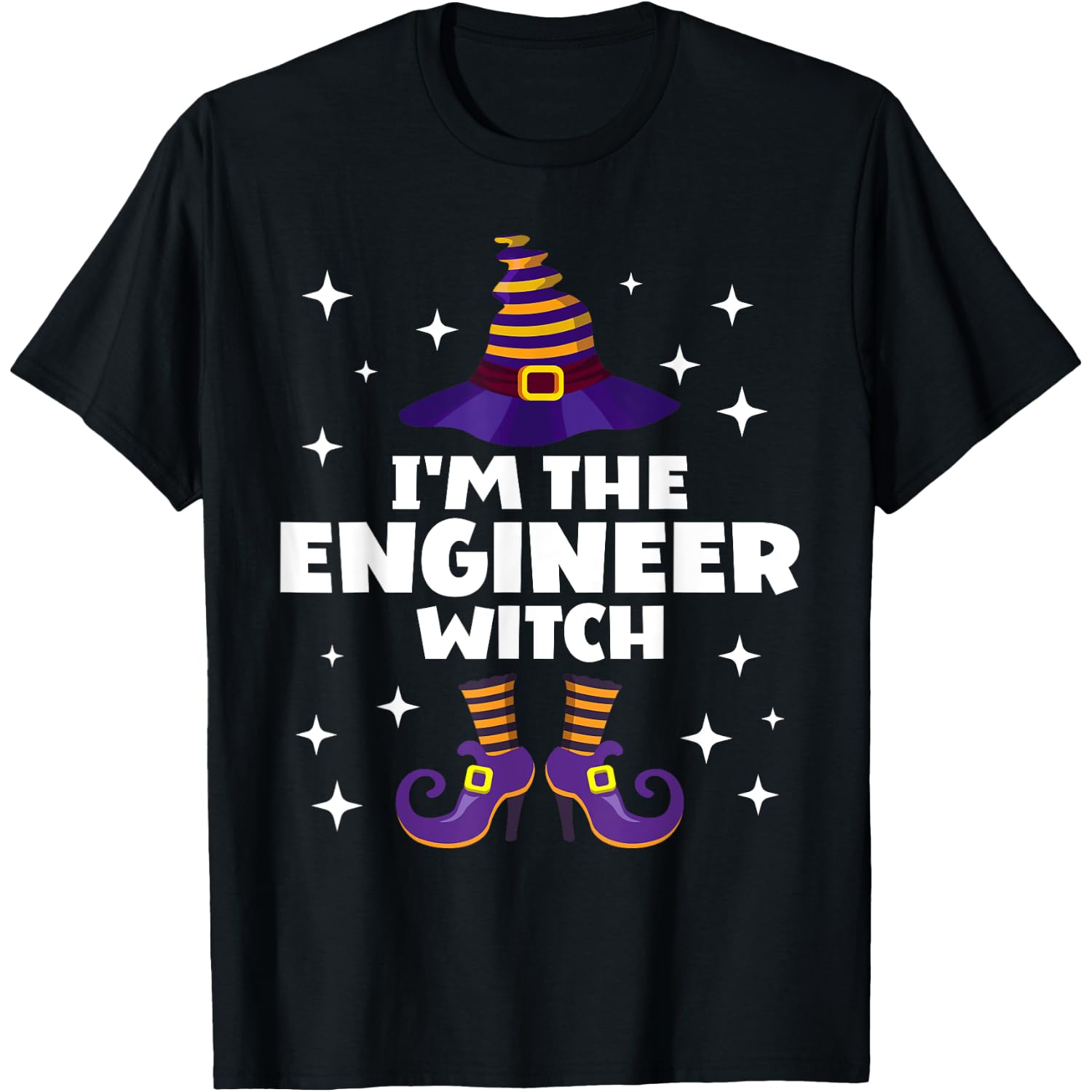 Funny Engineer Witch Family Matching Halloween Engineering T-Shirt