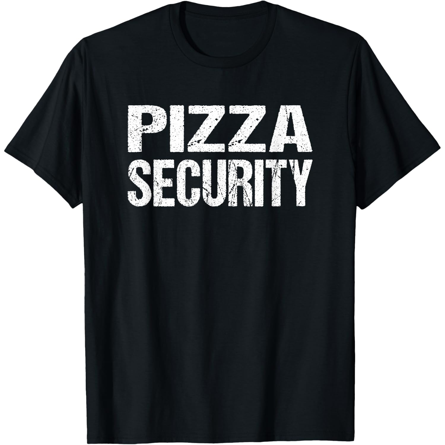 Funny Football Game Party Sporting Event Pizza Security T-Shirt
