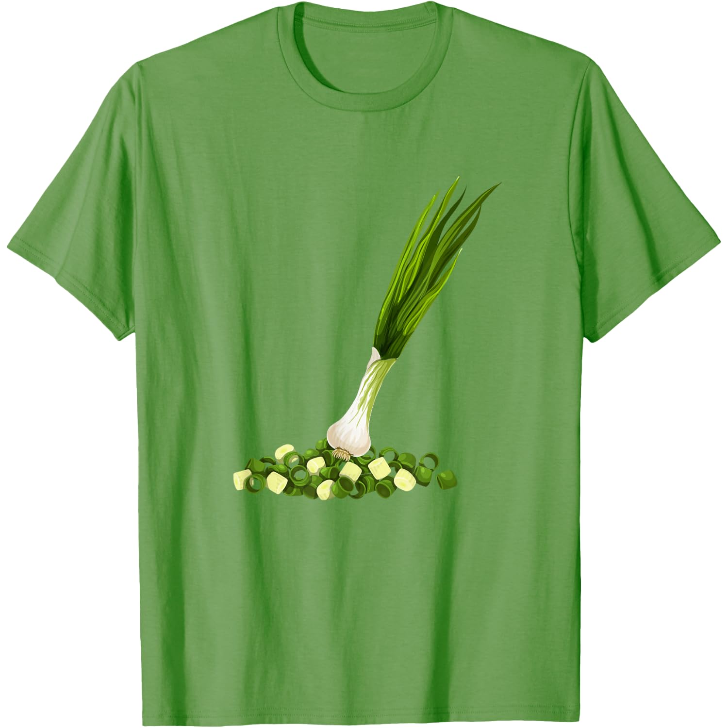 Funny Green Onion Scallion DIY Lazy Halloween Costume T-Shirt
