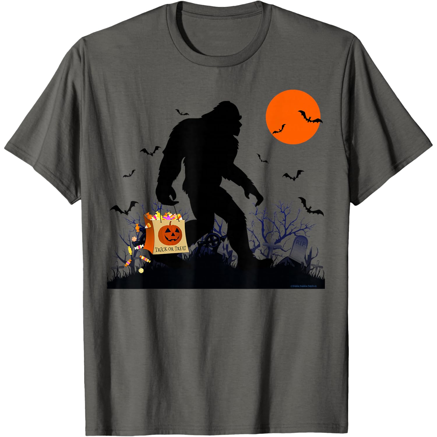 Funny Halloween Bigfoot Trick or Treating - Bigfoot T-Shirt