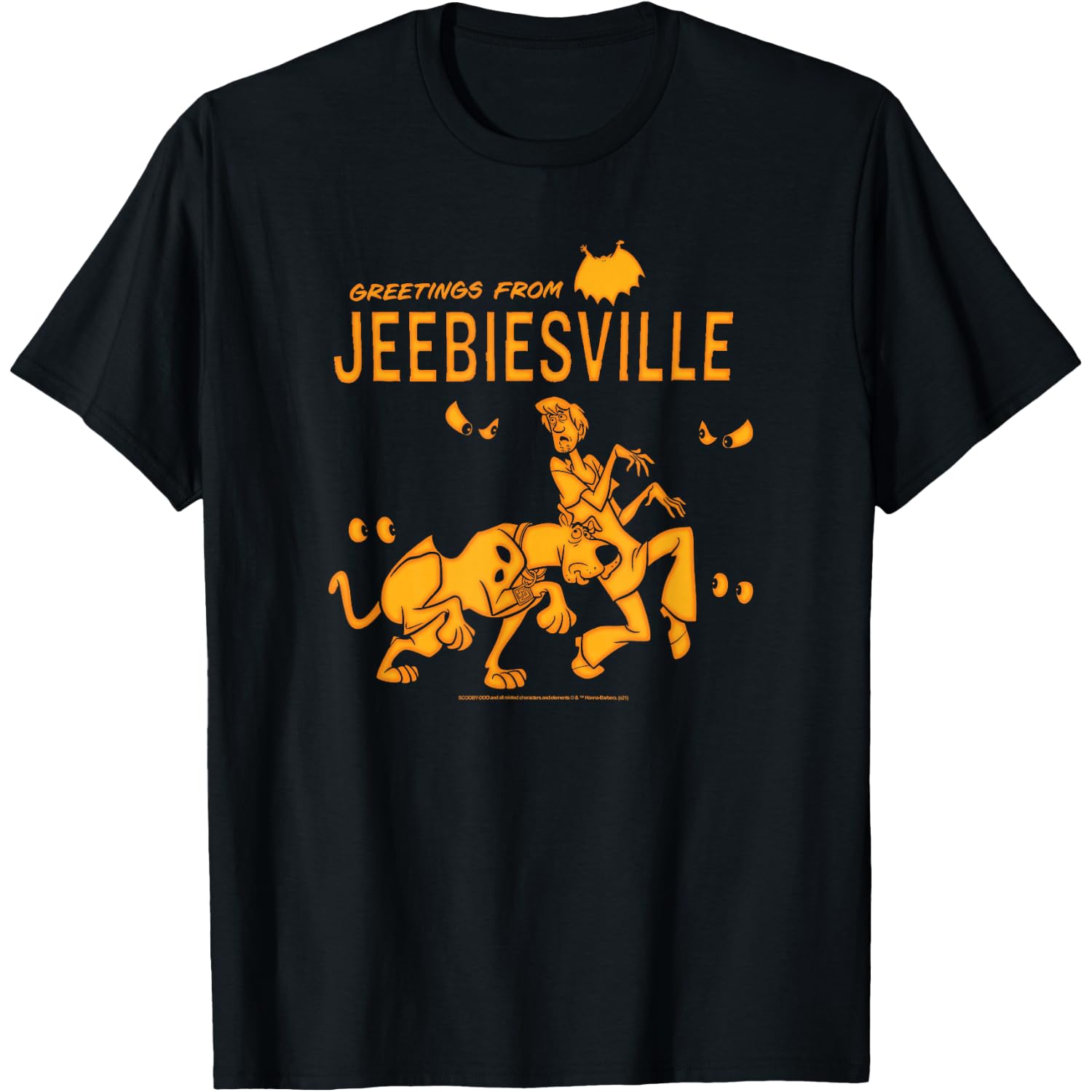 Scooby-Doo Halloween Greetings From Jeebiesville T-Shirt