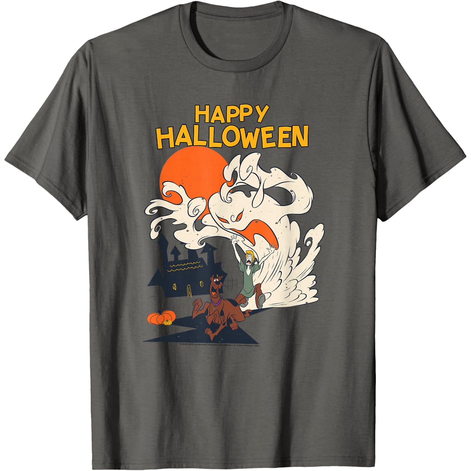 Scooby-Doo Halloween Scooby Shaggy Ghostly Haunt T-Shirt