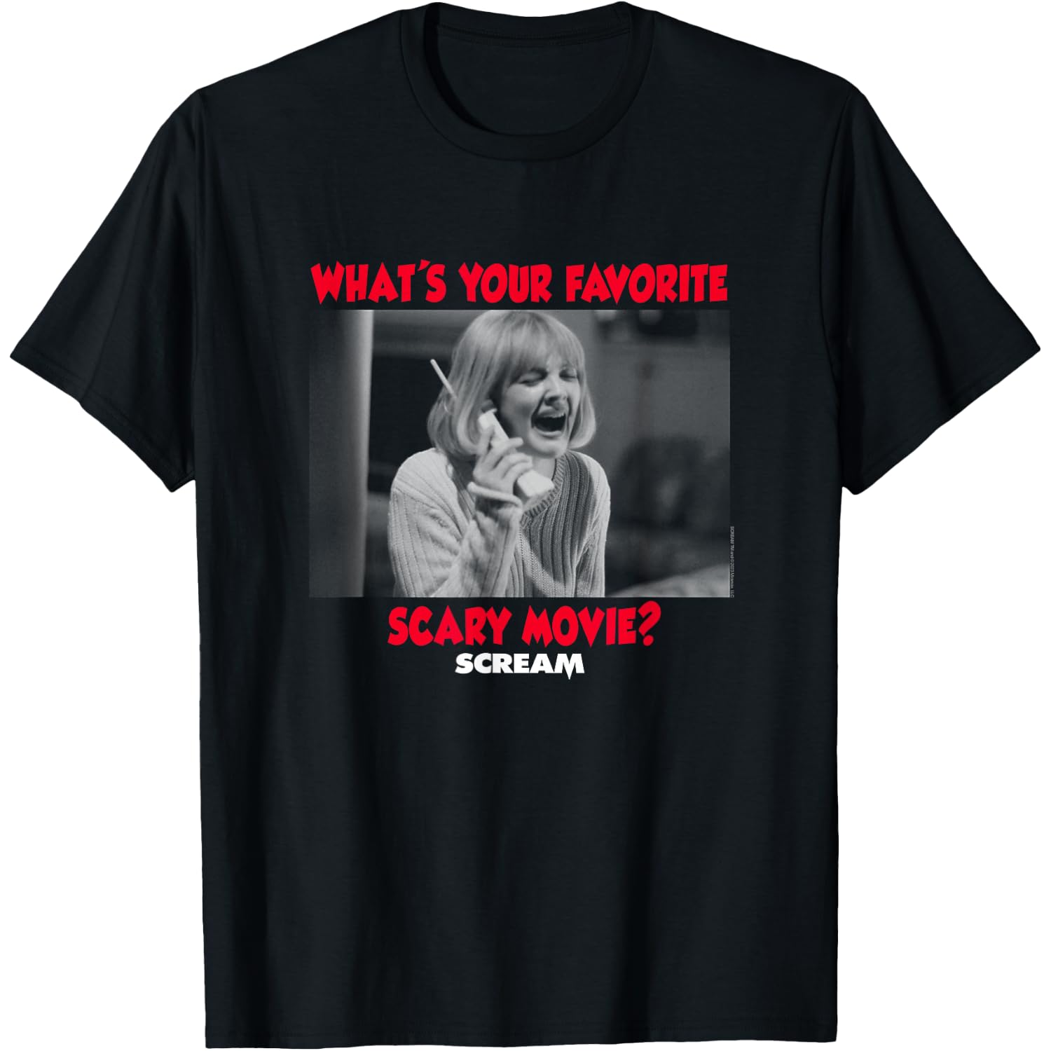 Scream What's Your Favorite Scary Movie Vintage 90's Horror T-Shirt