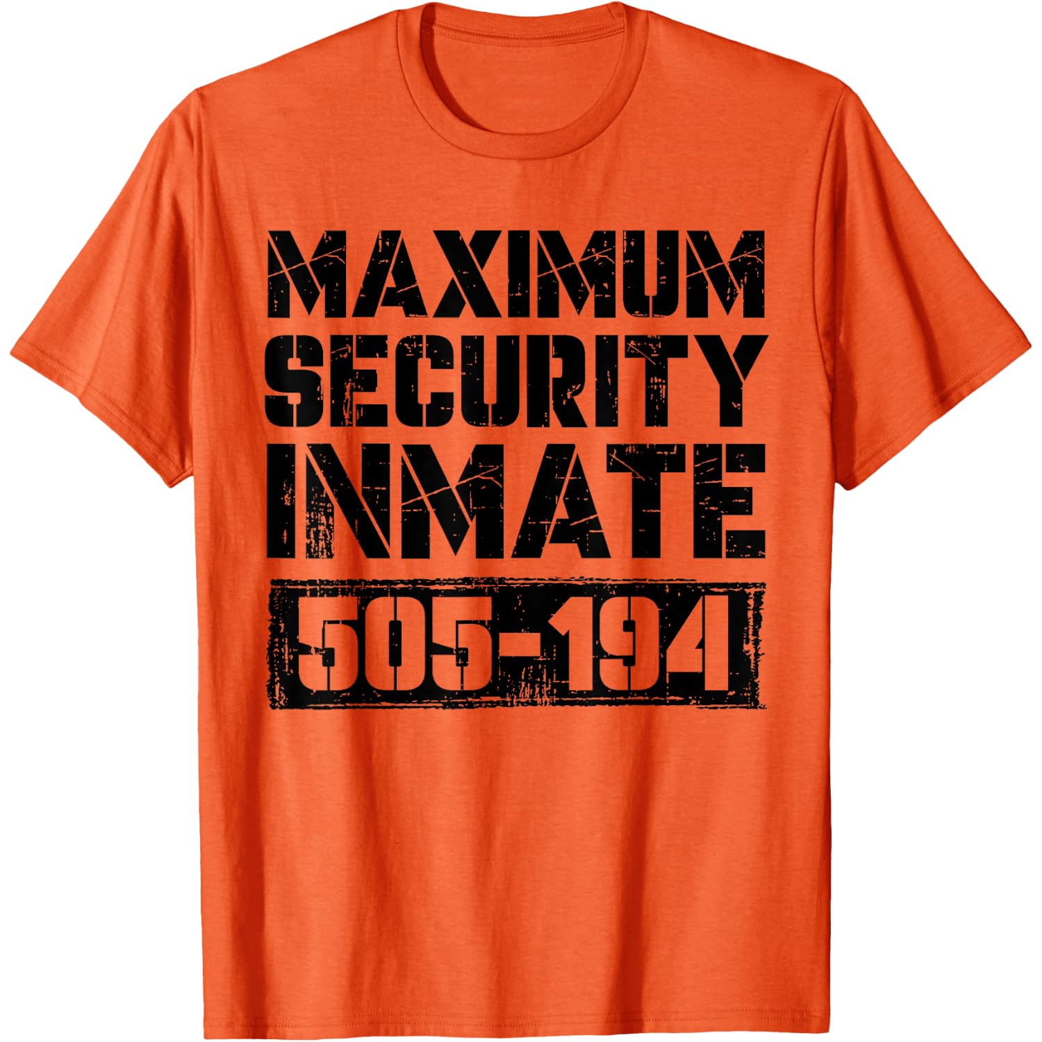 Security Jail Inmate Funny Prisoner Spooky Halloween Costume T-Shirt
