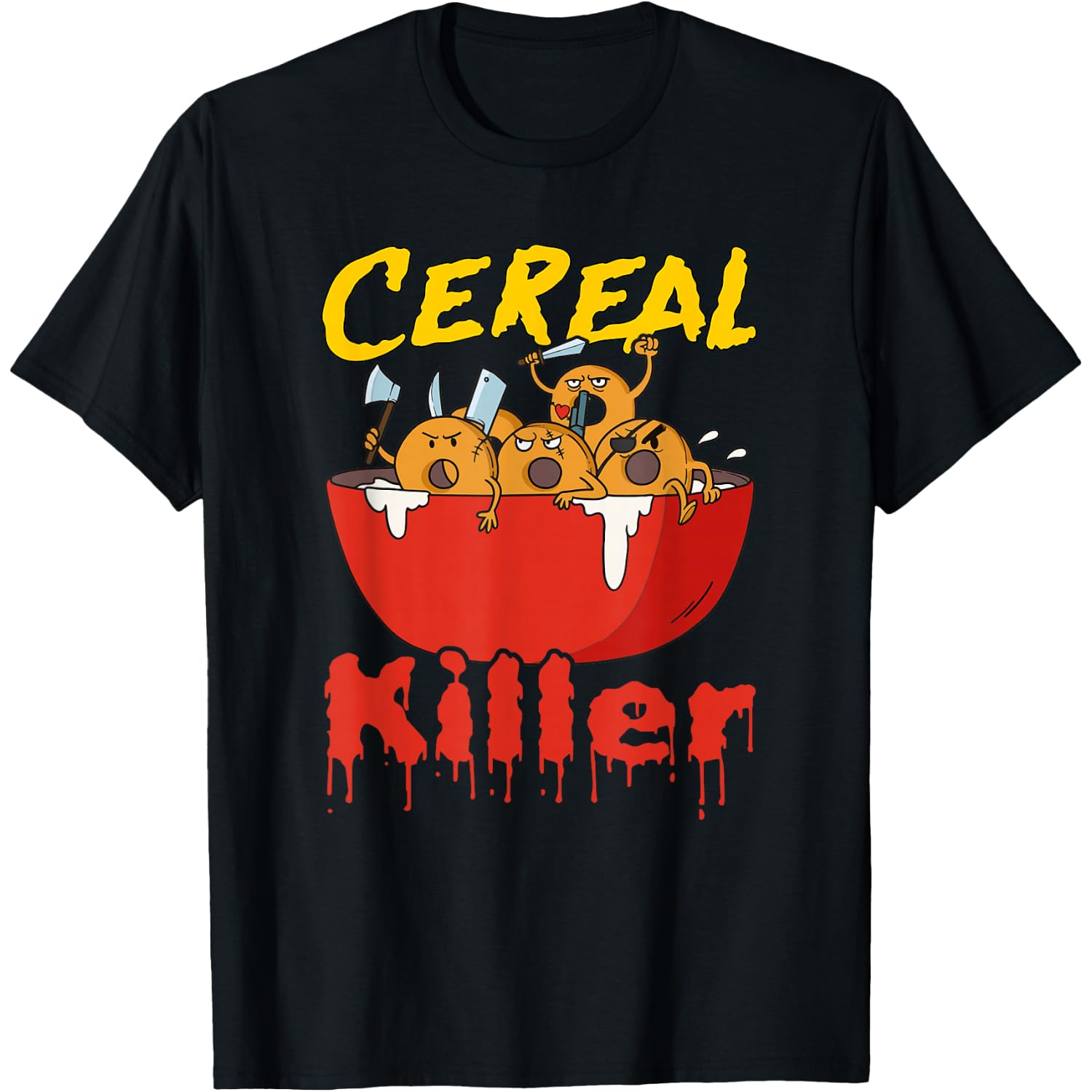 Serial Killer Parody Cereal Killer T-Shirt