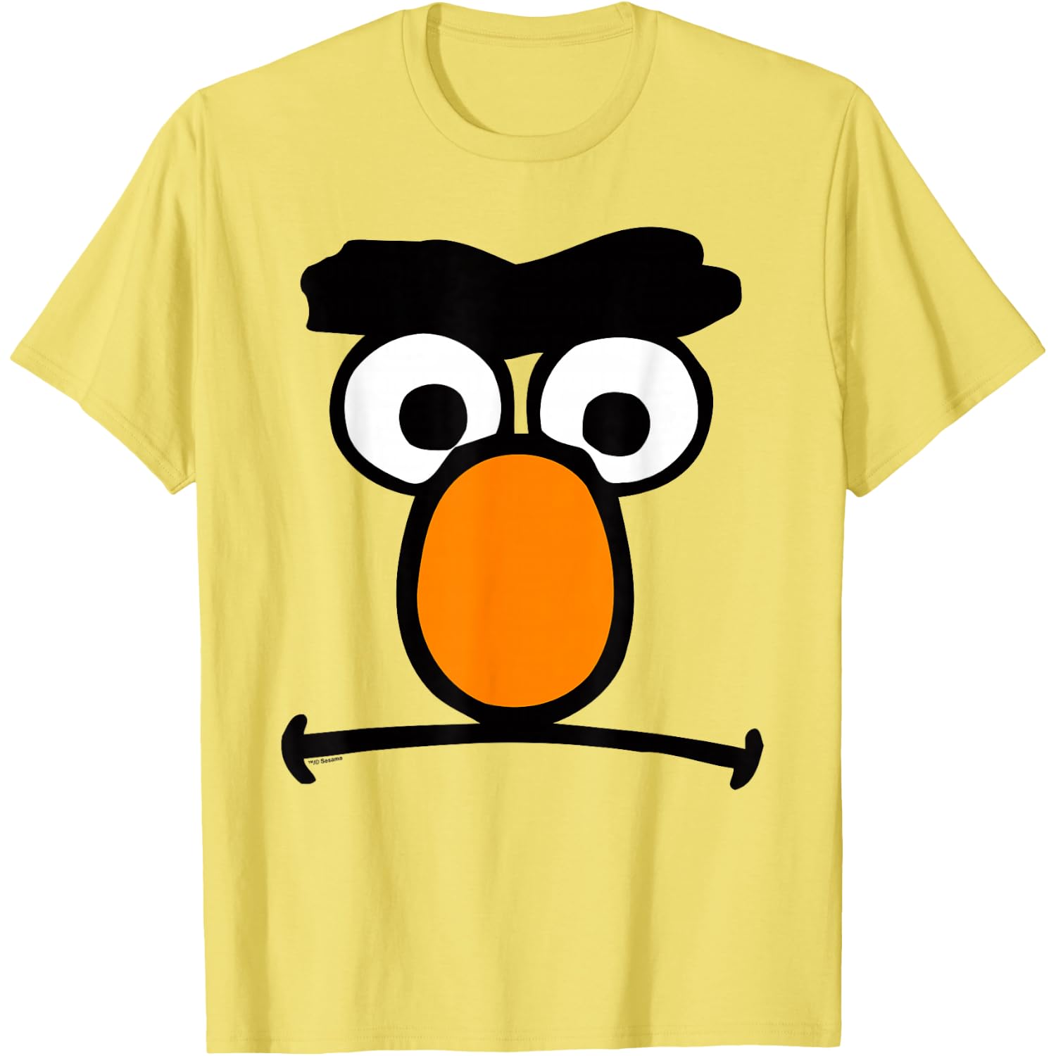 Sesame Street Bert Retro Frown Face Halloween Costume T-Shirt