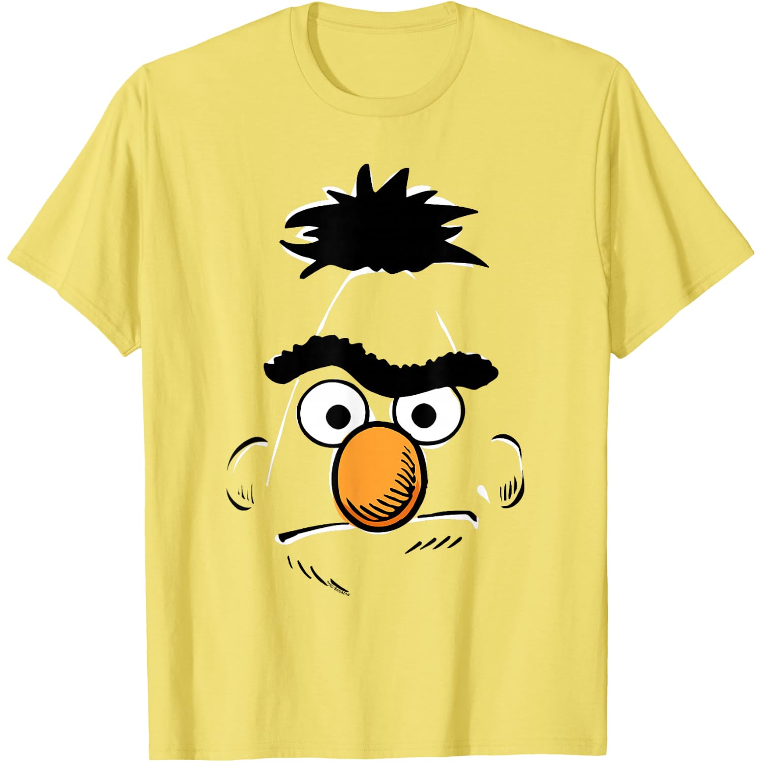 Sesame Street Bert Retro Sketch Face Halloween Costume T-Shirt