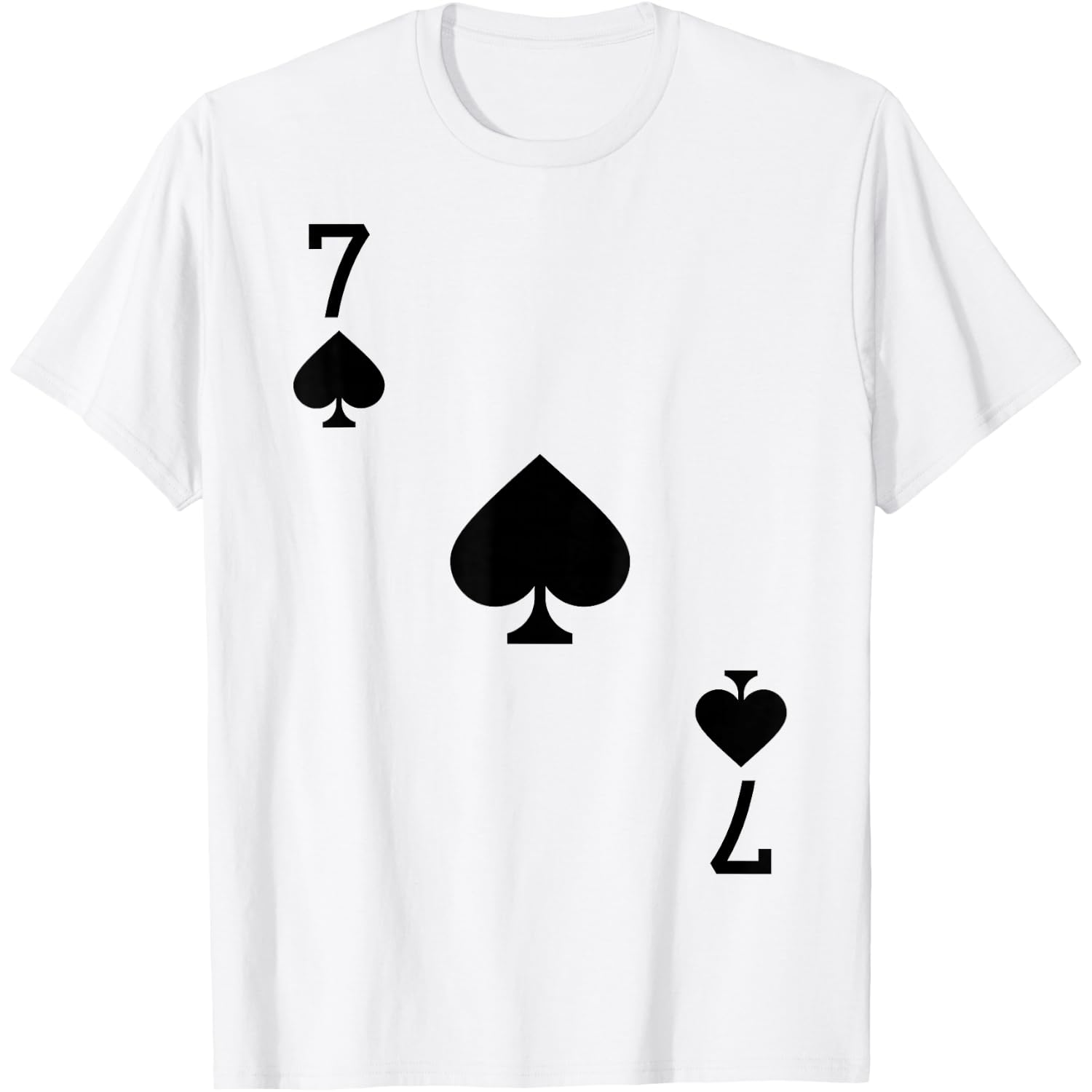 Seven of Spades Costume T-Shirt Halloween Deck of Cards