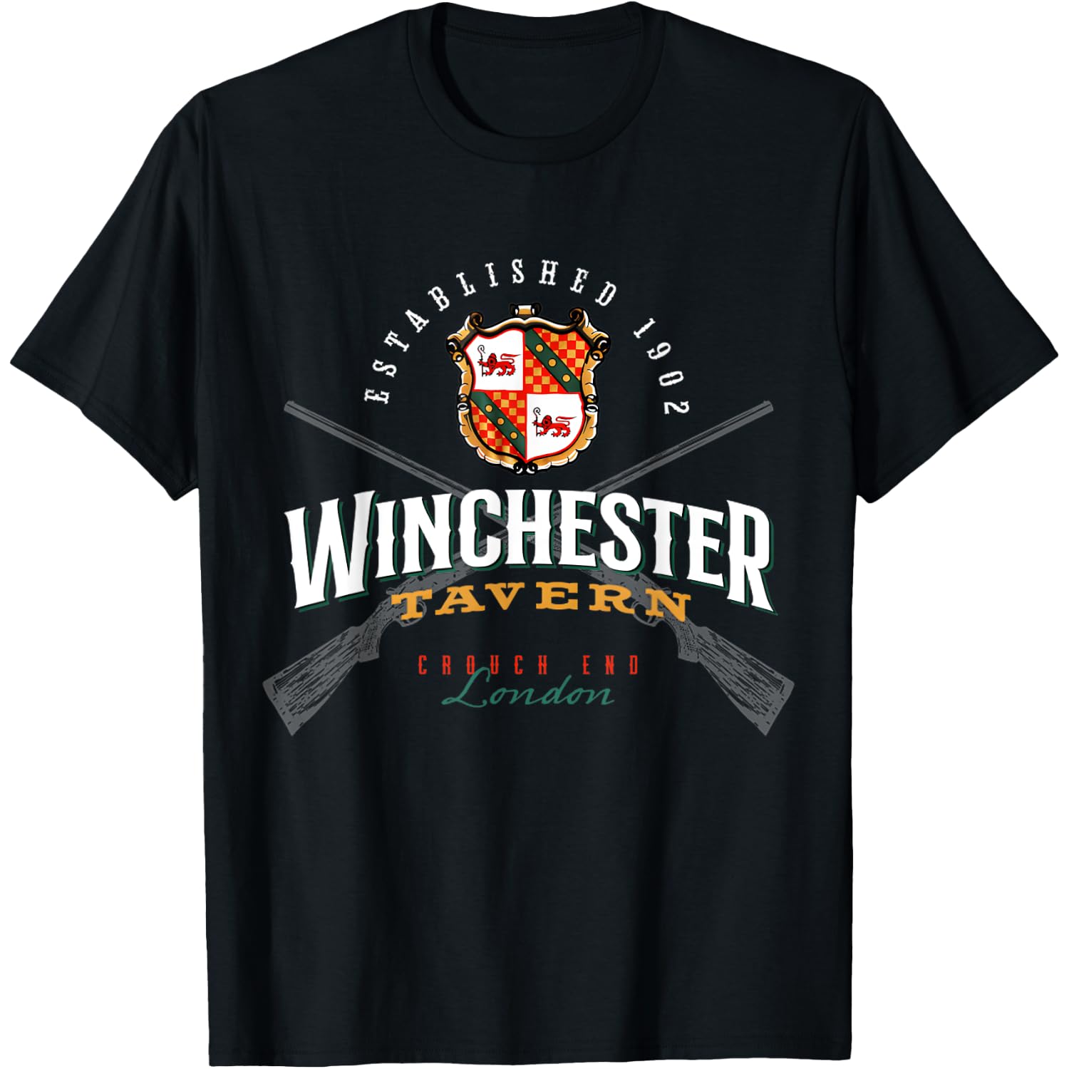 Shaun Of Tavern Zombie Movie The Dead Winchester T-Shirt