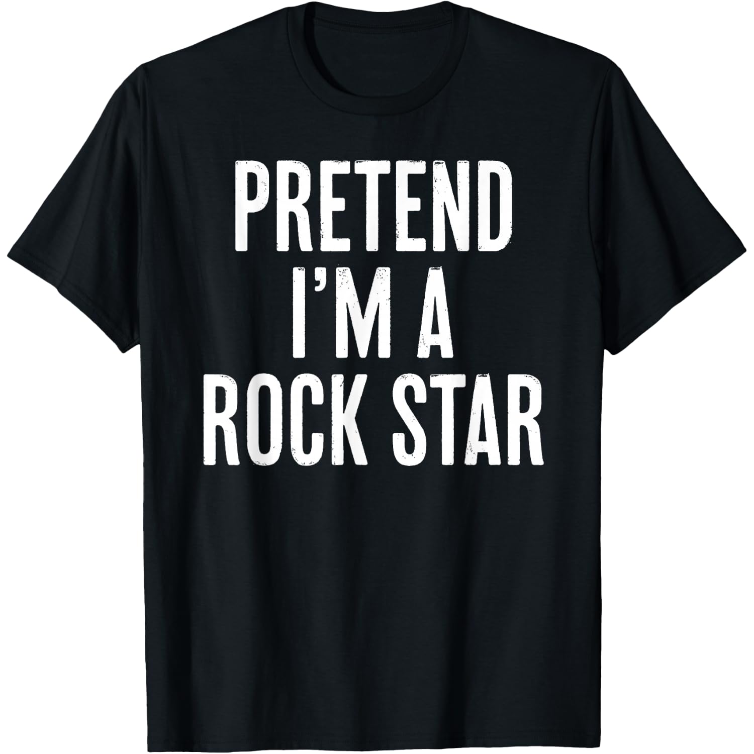 Simple Easy Pretend I'm a Rock Star Halloween Costume T-Shirt