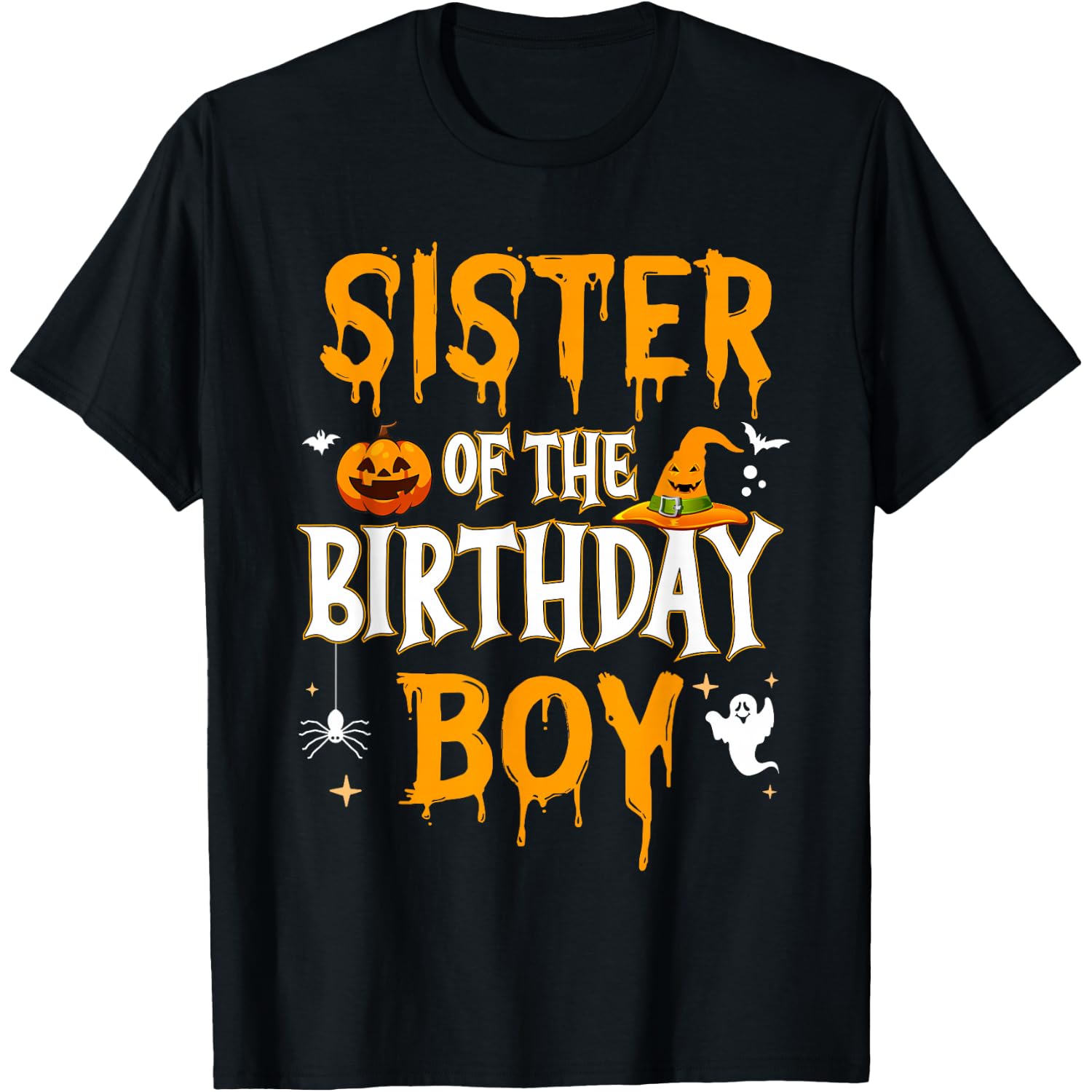 Sister of the Birthday Boy Halloween 1st Birthday Boy T-Shirt