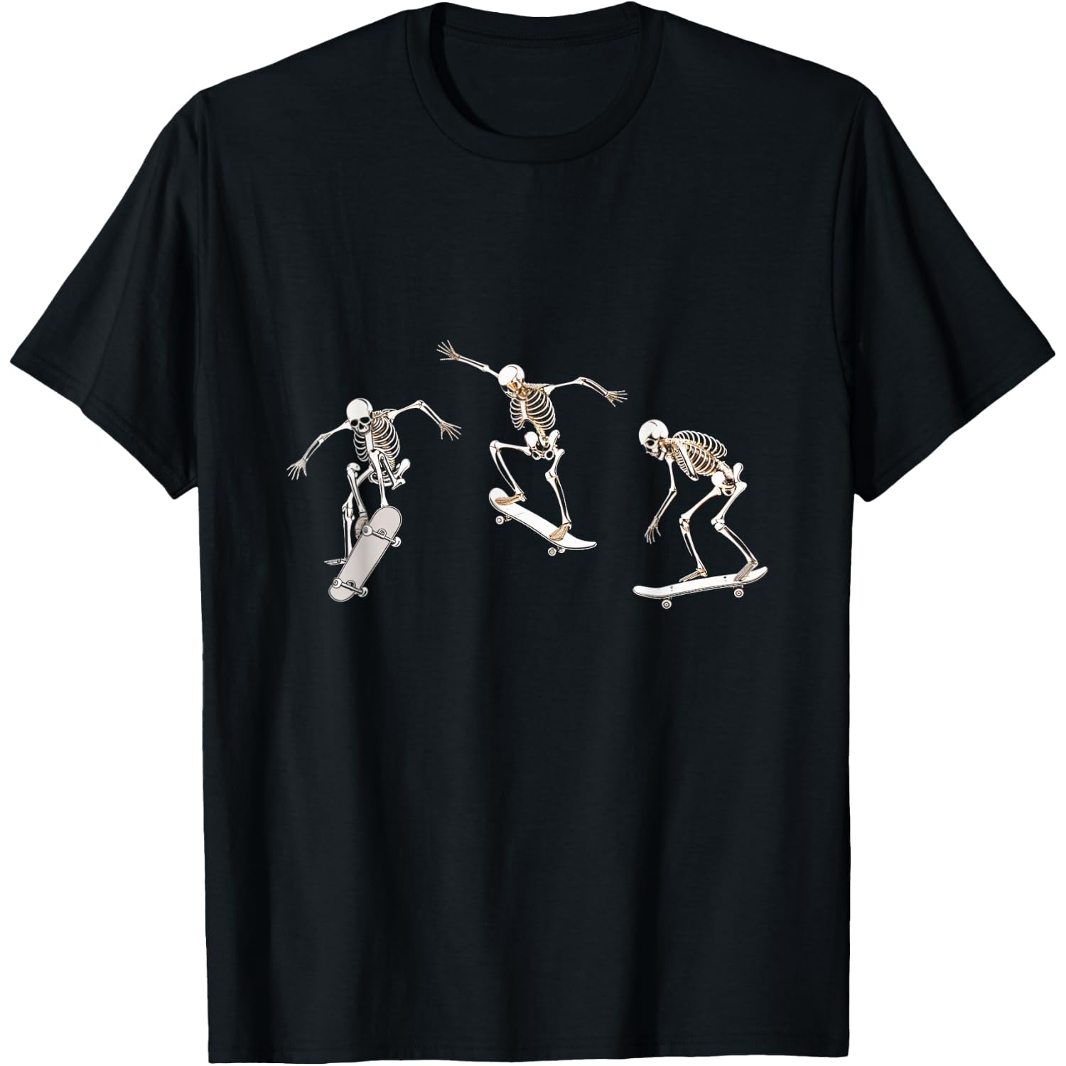 Skateboarding Skeleton Skater Bones Tricks T-Shirt
