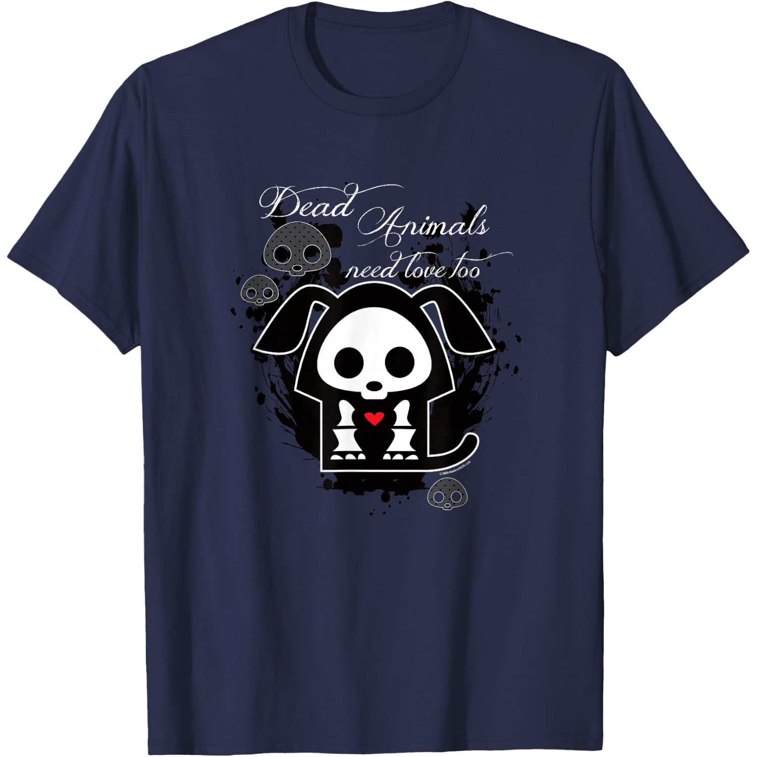 Skelanimals Dax Dead Animals Need Love Too Splatter Portrait T-Shirt