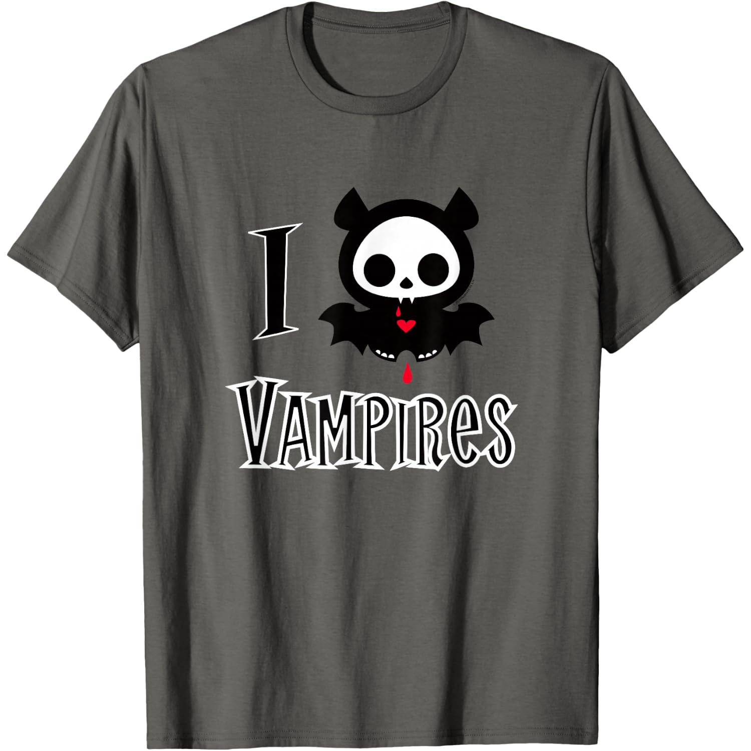 Skelanimals Diego Bat I Love Vampires Cute Retro Logo T-Shirt