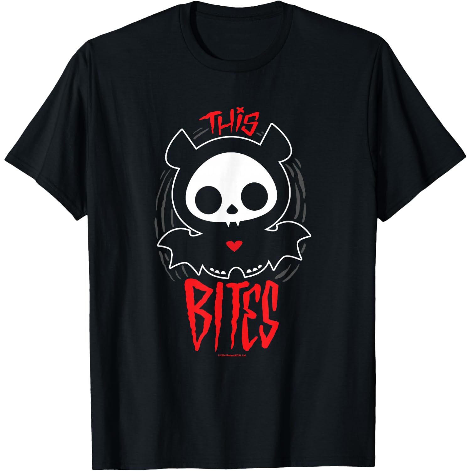 Skelanimals Diego Bat This Bites Red Halloween Spooky Logo T-Shirt