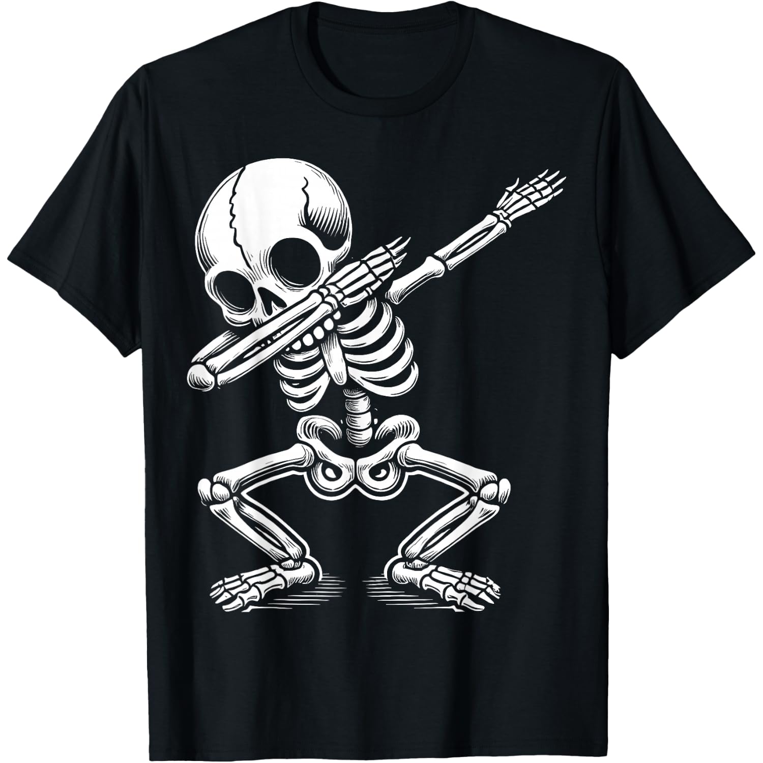Skeleton Boy Dabbing Halloween T-Shirt