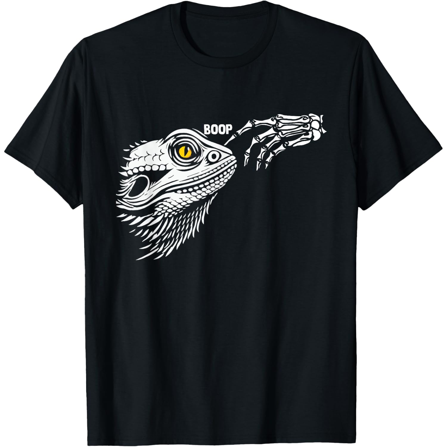Skeleton Hand Boop Bearded Dragon Halloween Bearded Dragon T-Shirt