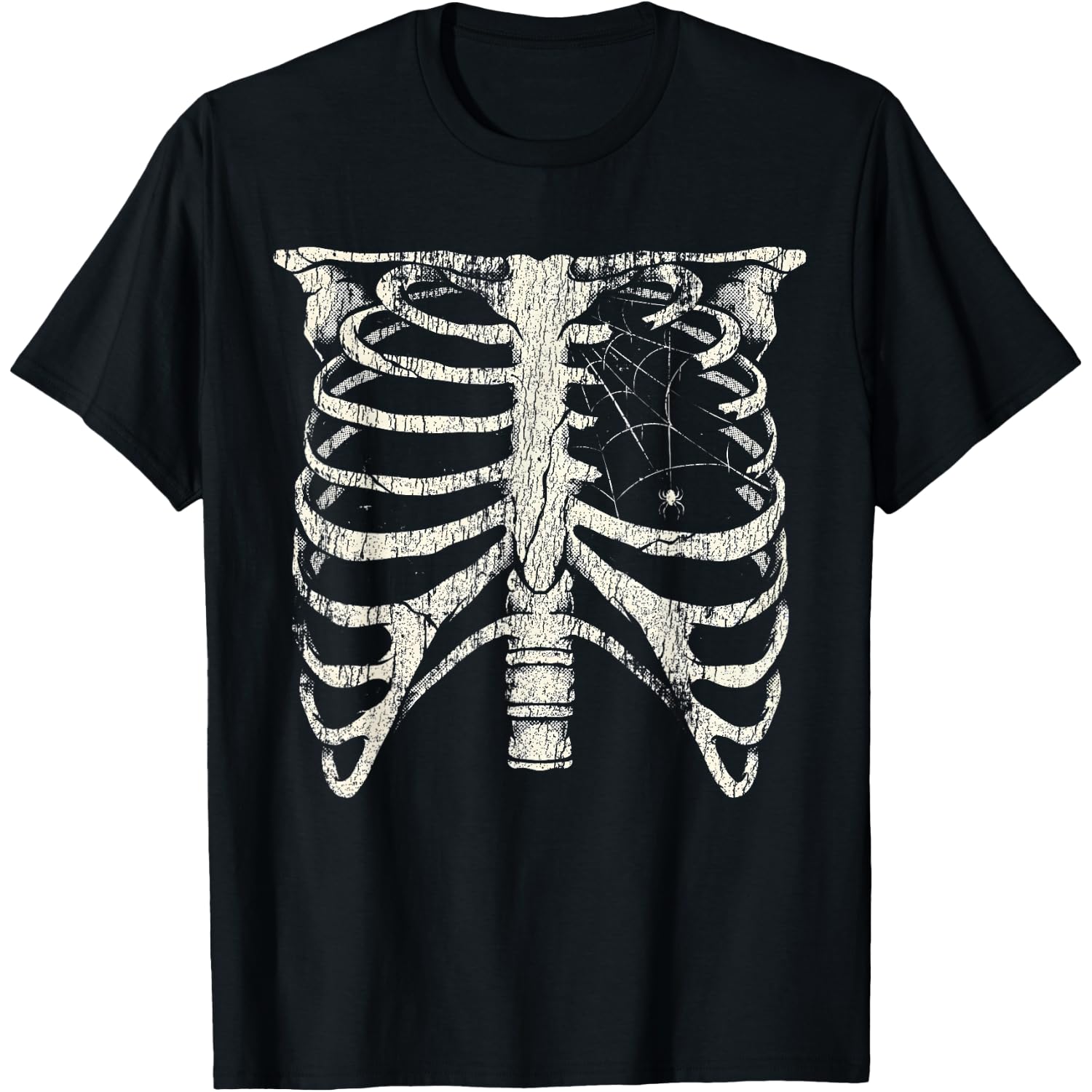 Skeleton Rib Cage Horror Alt Goth Halloween Costume Gothic T-Shirt