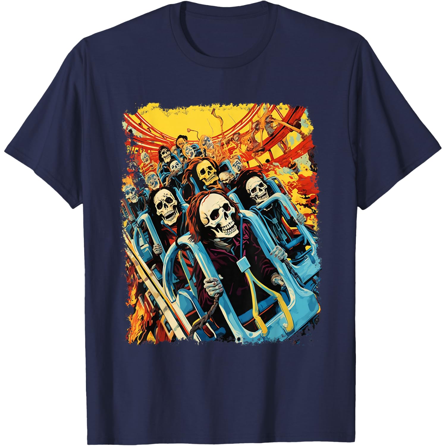 Skeleton Roller Coaster T-Shirt